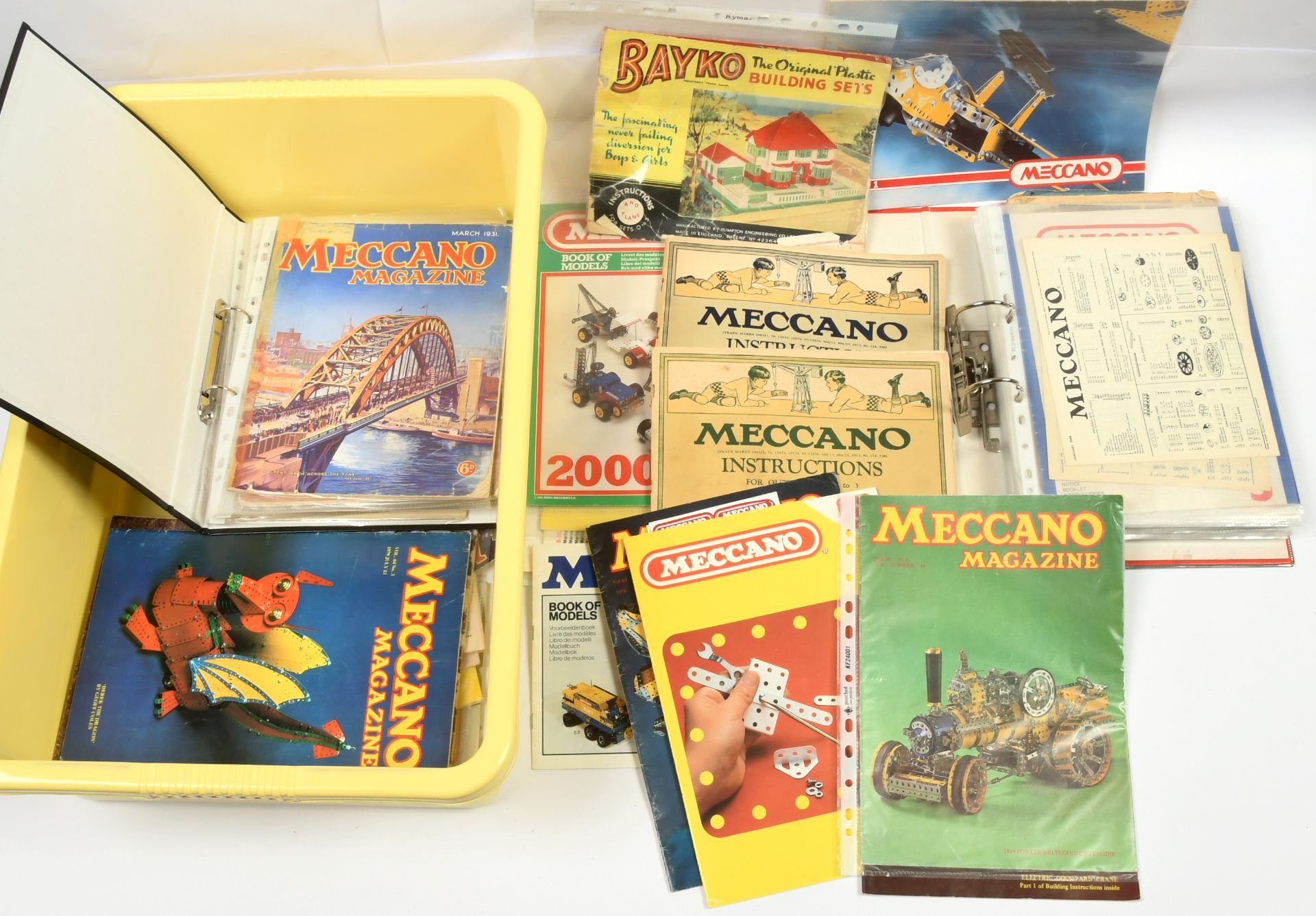 Meccano large quanity of catalogues, leaflets, price lists and associated items i