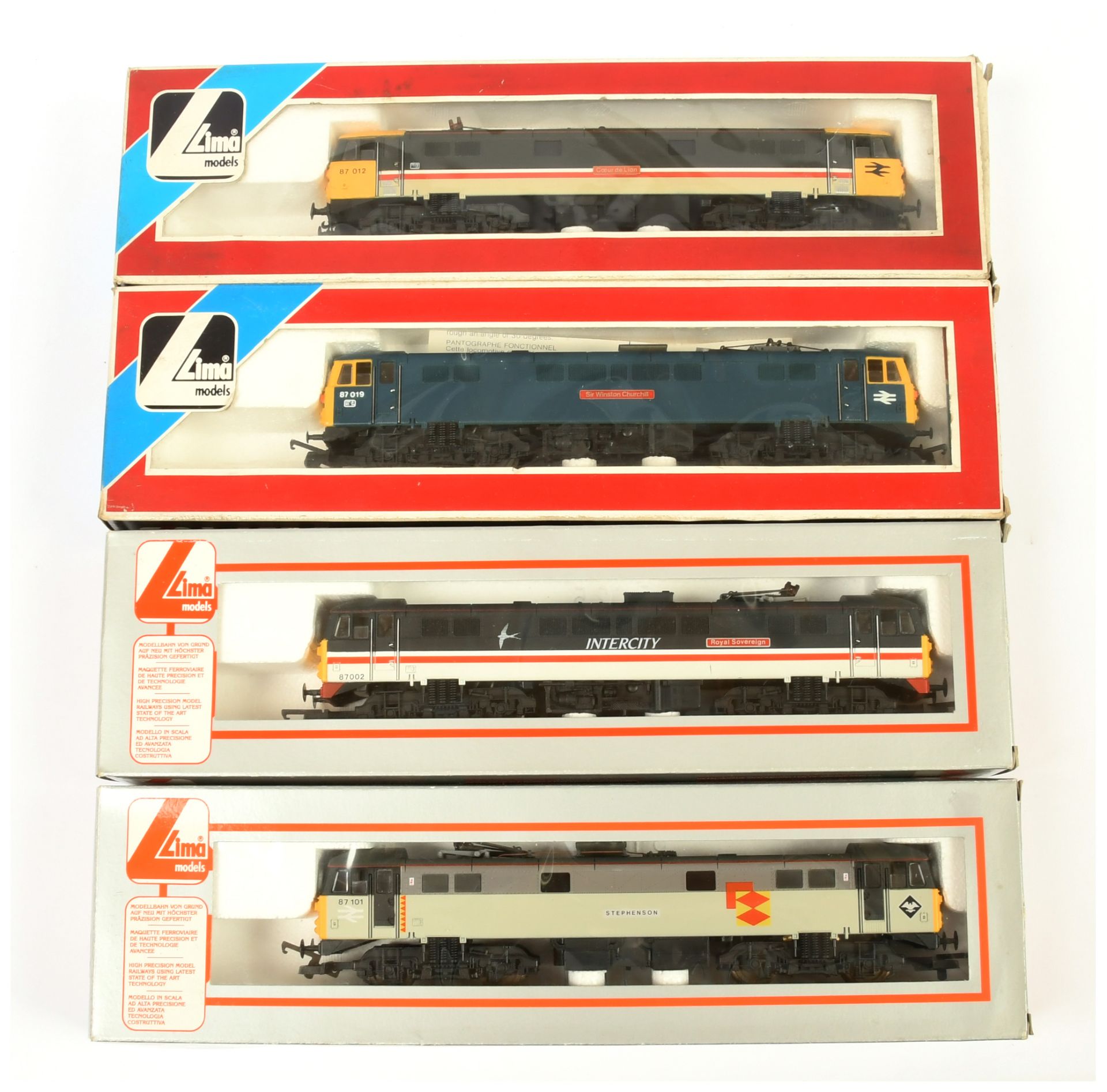 Lima OO Group of 4x BR Class 87 Overhead Electric loco's.