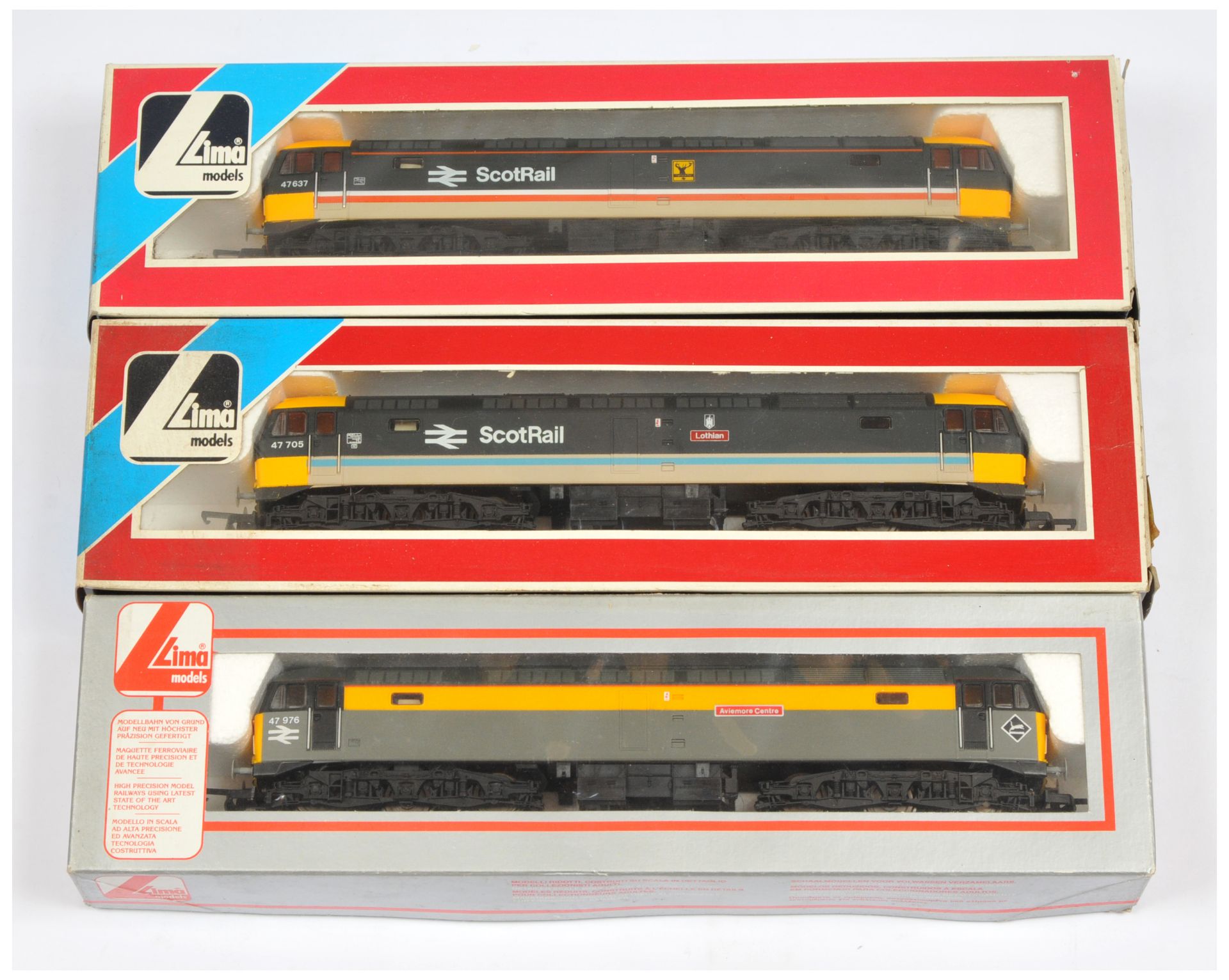 Lima OO Group of 3x Class 47 Diesel Loco's. 