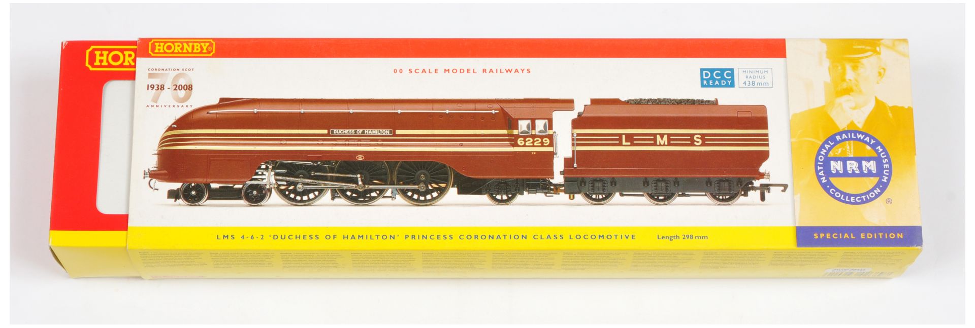 Hornby (China) R2689 Special Edition 4-6-2 LMS maroon and gold Streamlined Princess Coronation Cl...