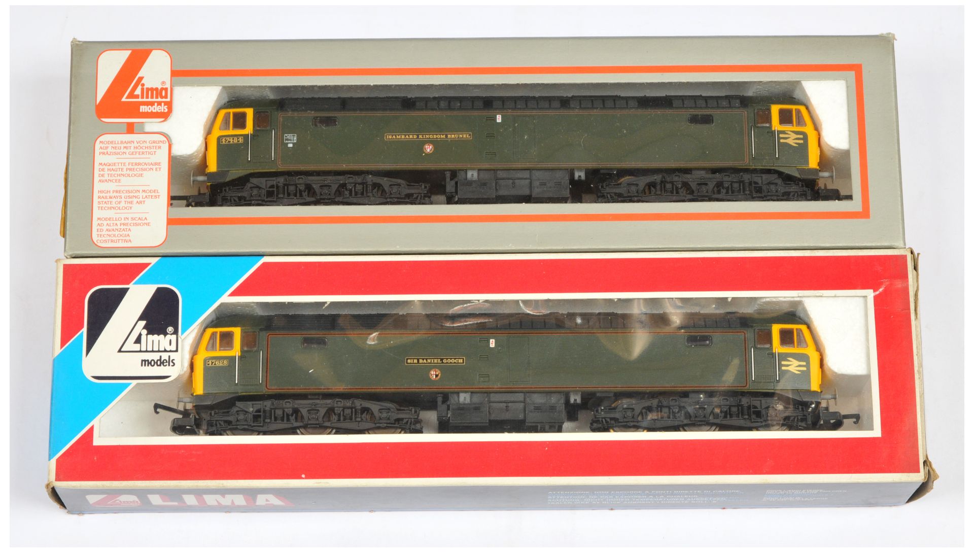 Lima OO Pair of BR Green Class 47 Diesel loco's. 