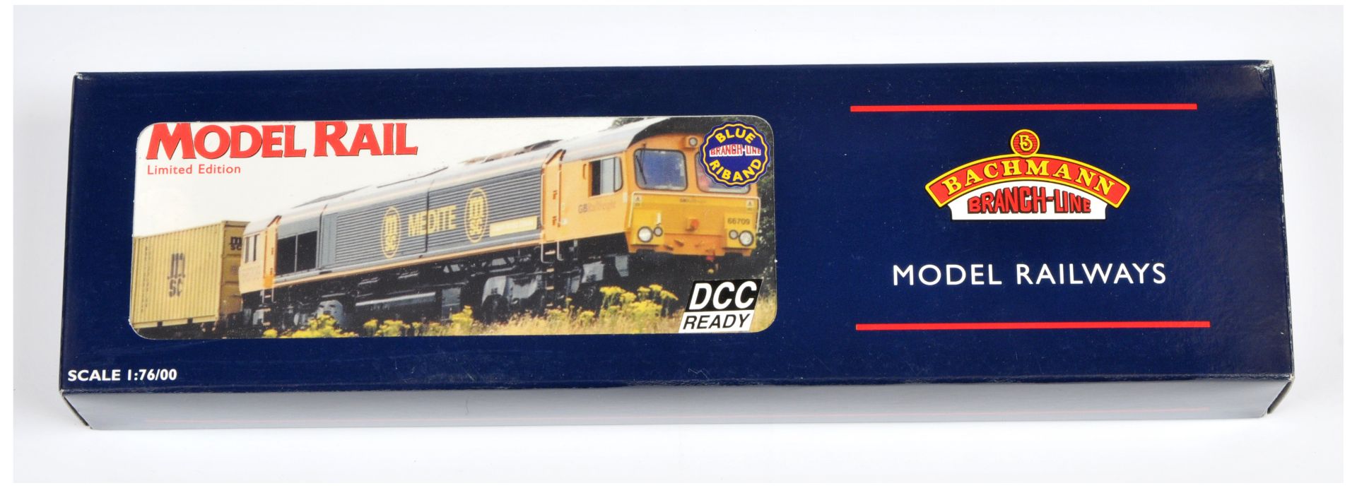 Bachmann OO Gauge 32-725Z Class 66 Medite/GBRF Diesel Locomotive No. 66709 "Joseph Arnold Davies"...