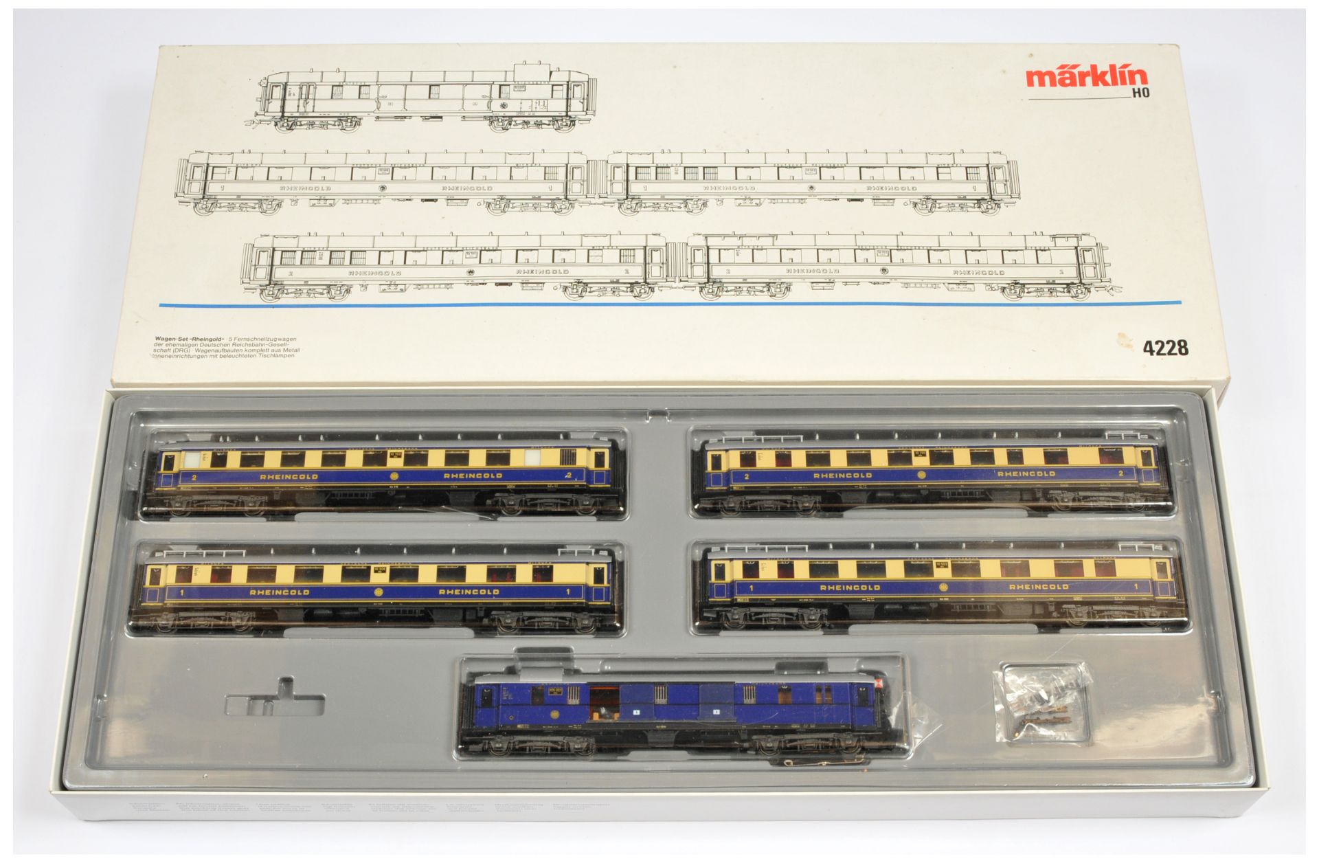 Marklin HO Gauge Ref 4228 Rheingold DGR 5-car set