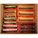 Triang Railways & Hornby Group of boxed coaches. 