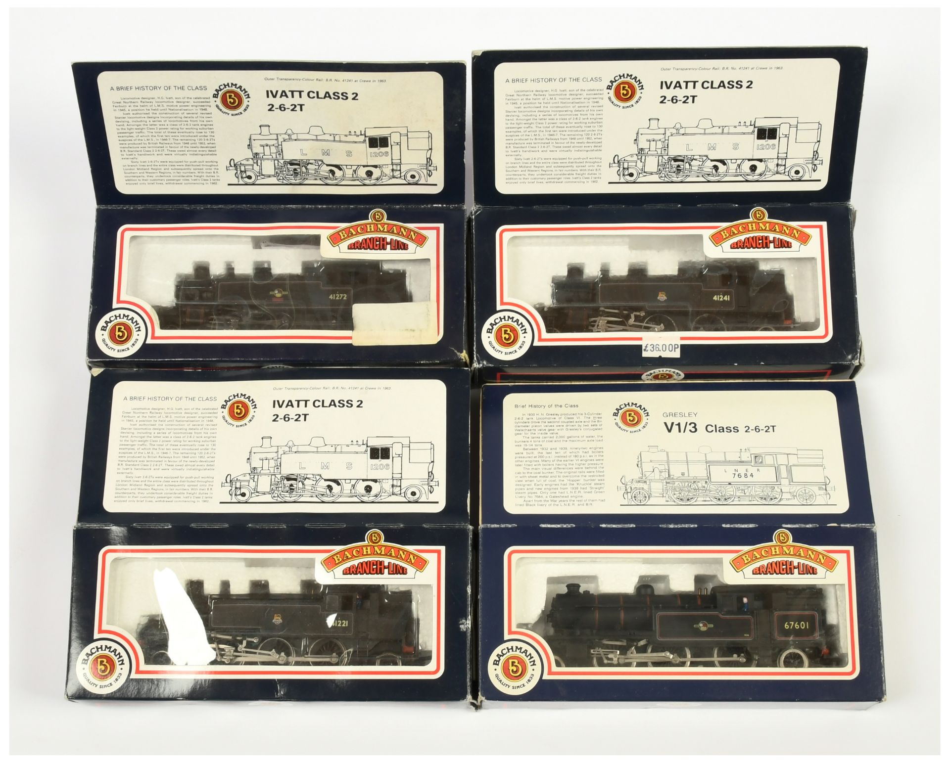 Bachmann OO Group of 4x BR Tank Loco's. 