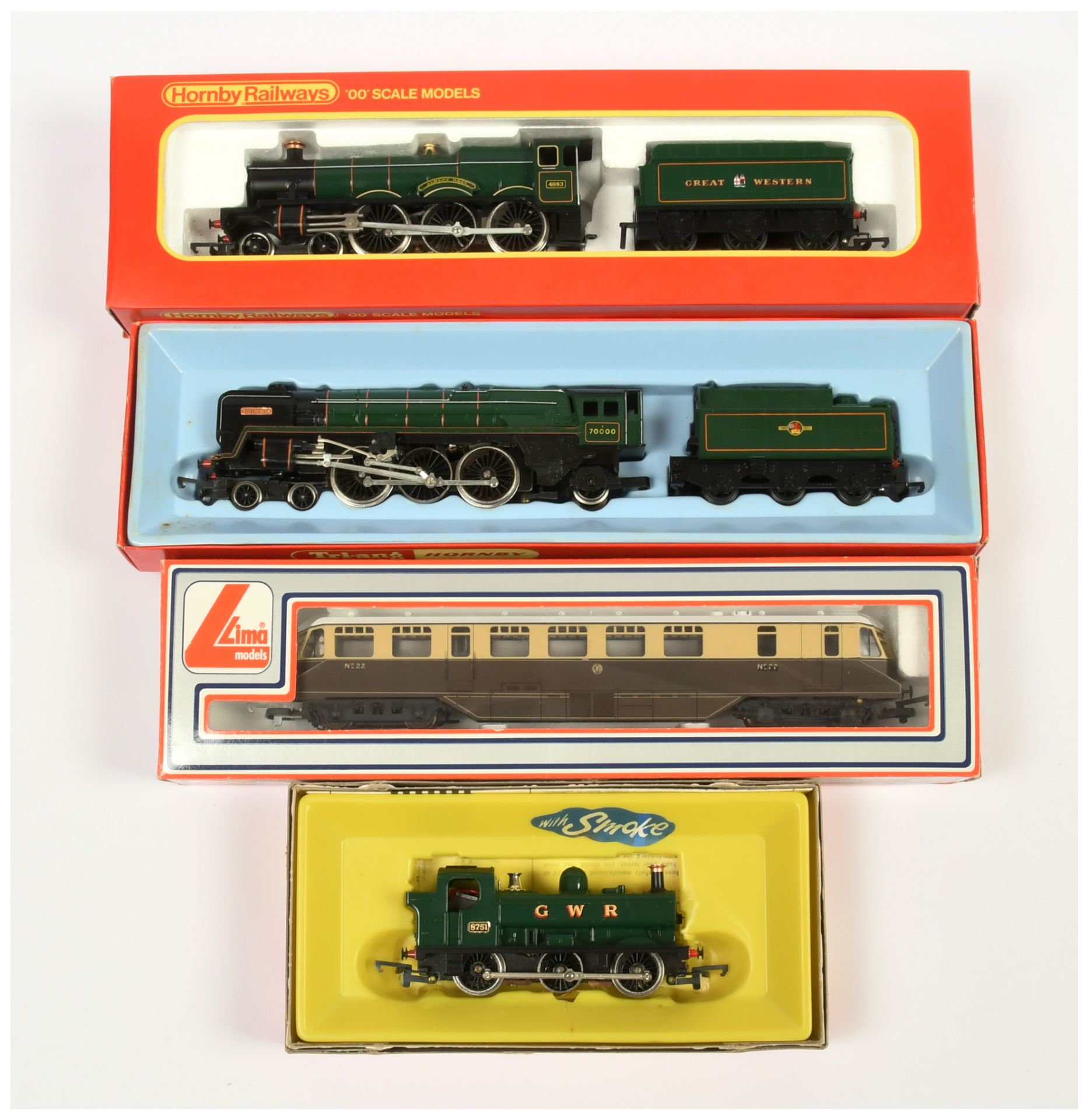 Triang, Hornby & lima Group of boxed loco's.
