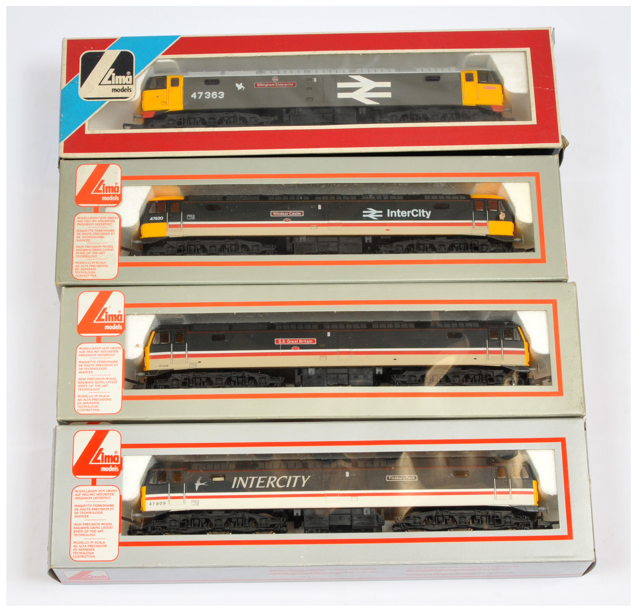 Lima OO Group of 4x Class 47 Diesel loco's. 