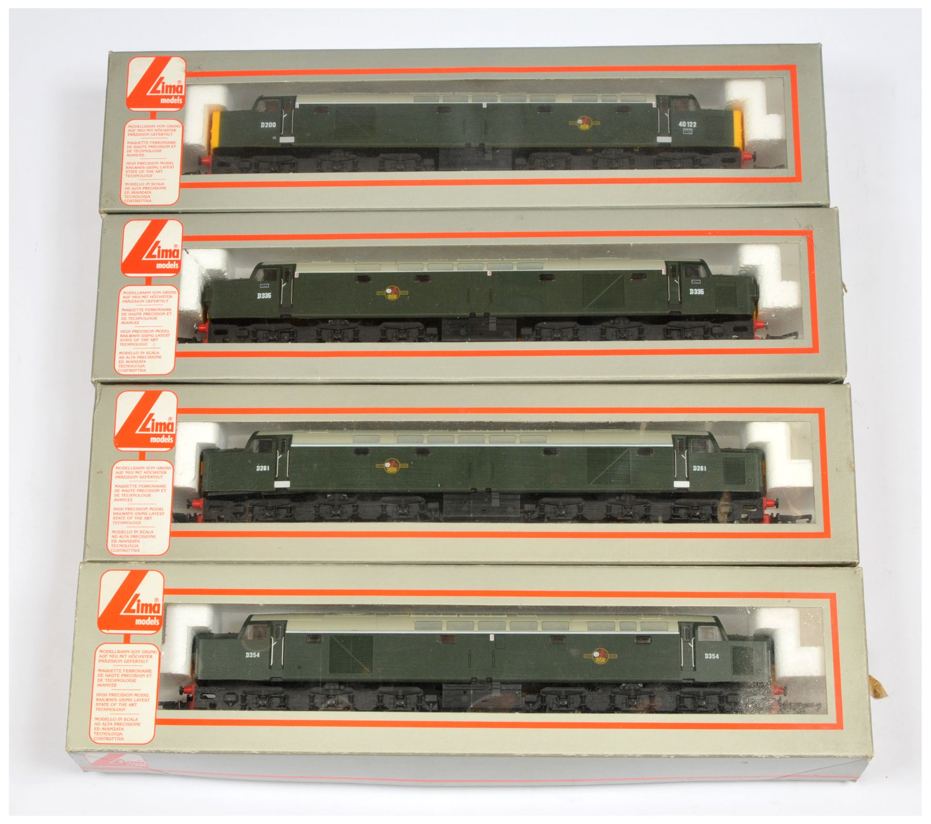 Lima OO Group of 4x BR Green Class 40 Diesel Loco's.