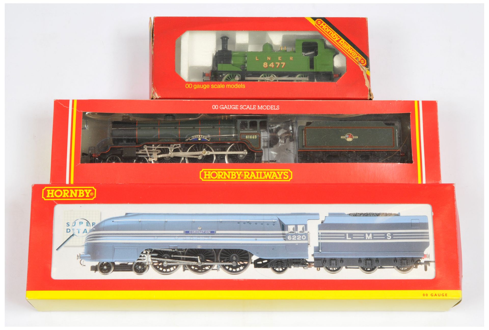 Hornby OO Group of 3x boxed Steam loco's. 