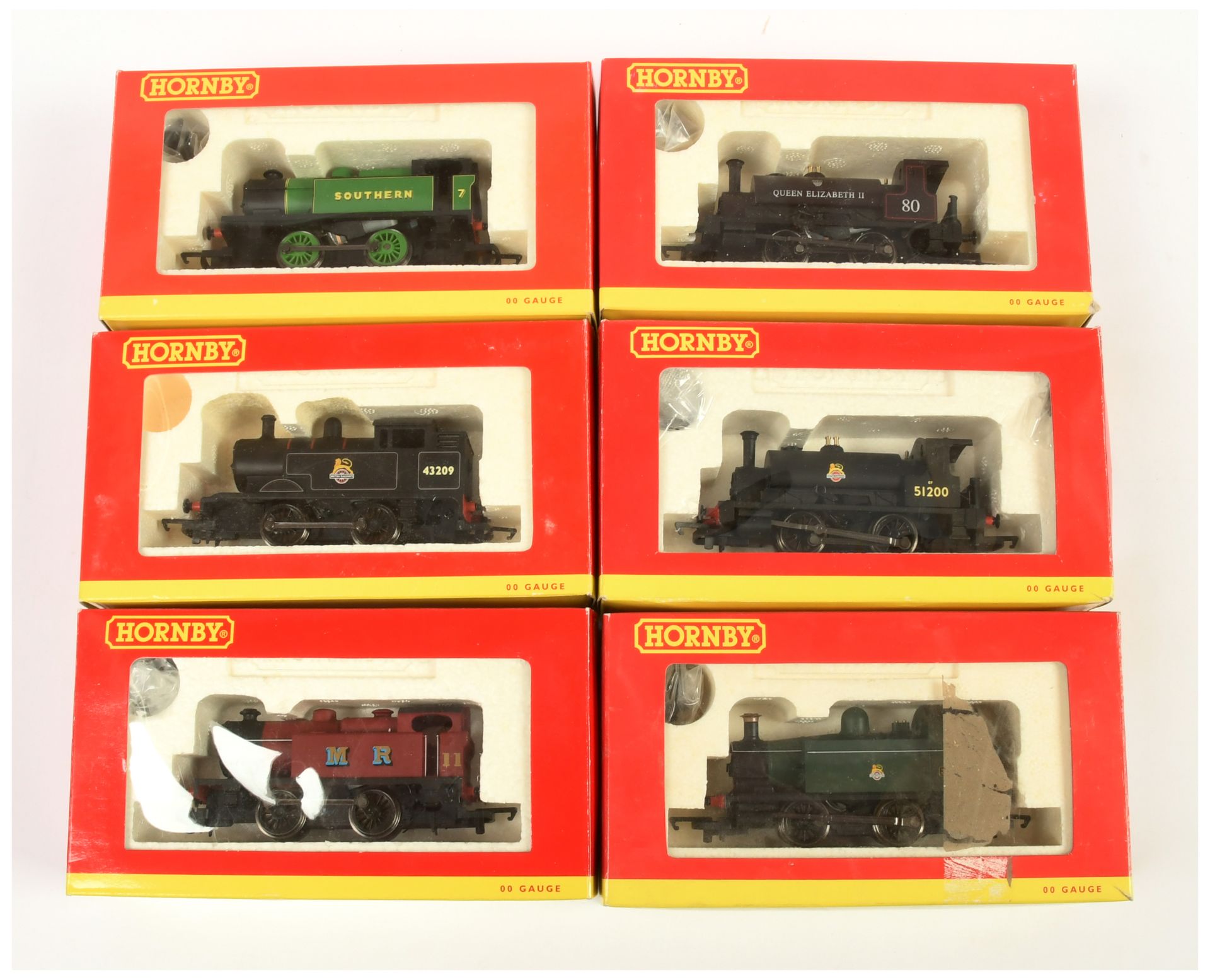 Hornby China OO Group of 6x Steam Loco's. 