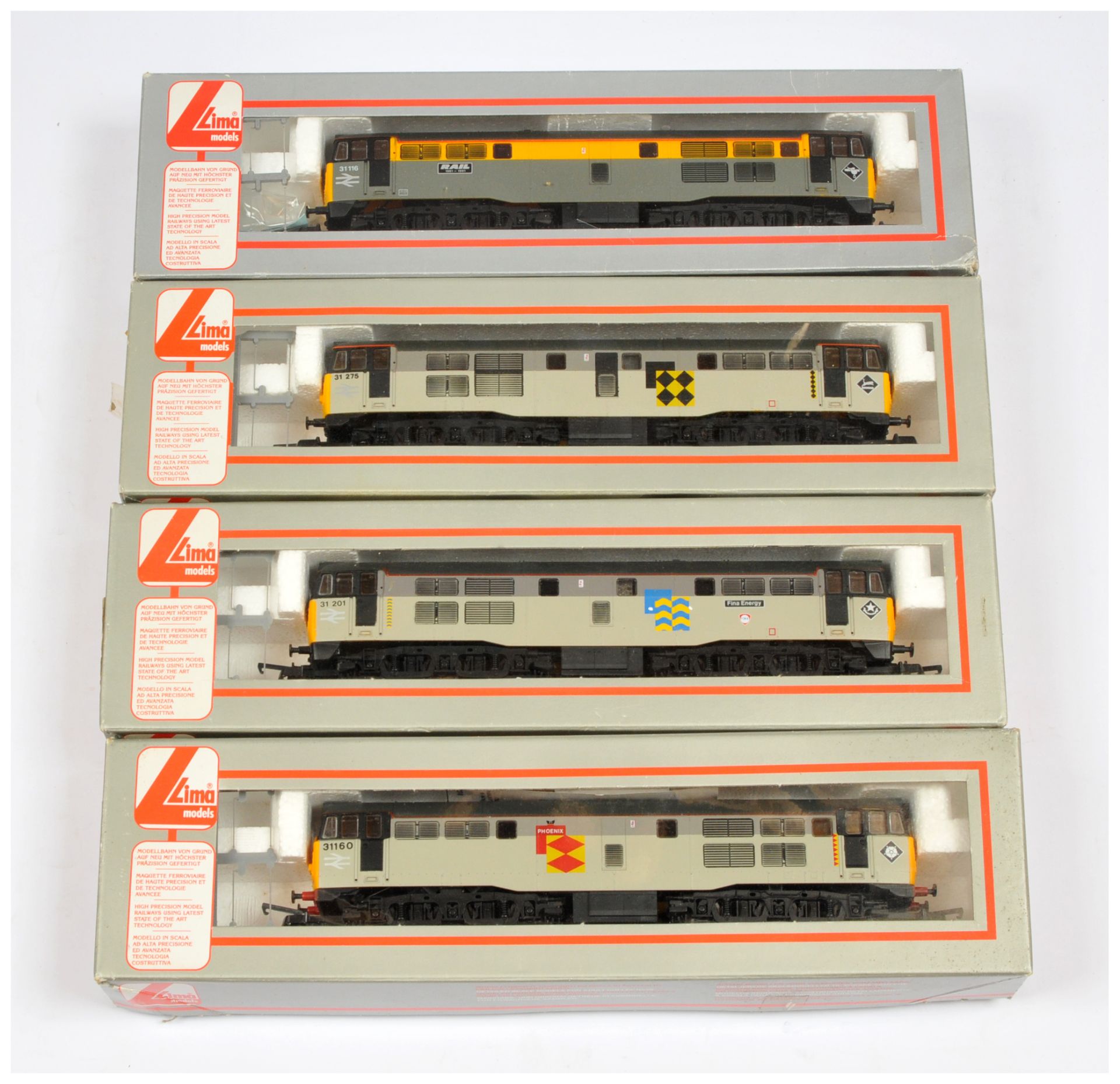 Lima OO Gauge Group of 4x Class 31 Diesel loco's.