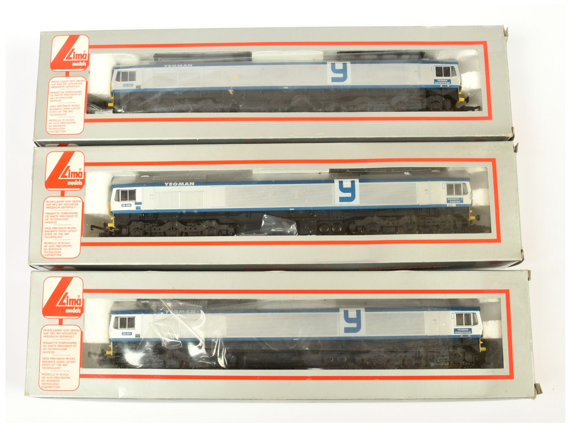 Lima OO Group of 3x Class 59 Yeoman Diesel loco's.