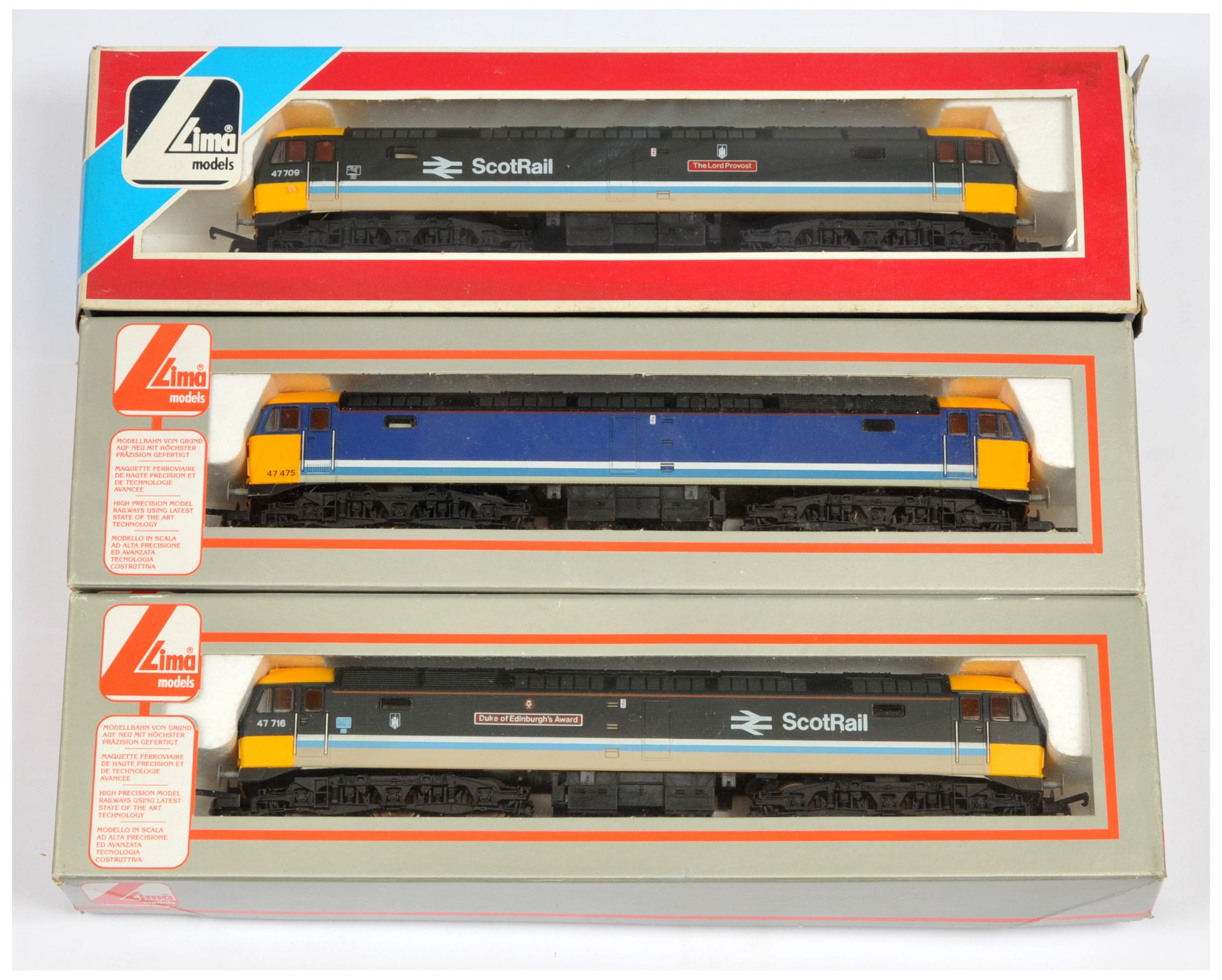 Lima OO Group of 3x Class 47 Diesel Loco's. 