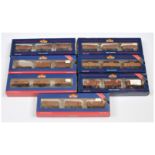 Bachmann OO Group of 7x Triple Wagon Packs. 