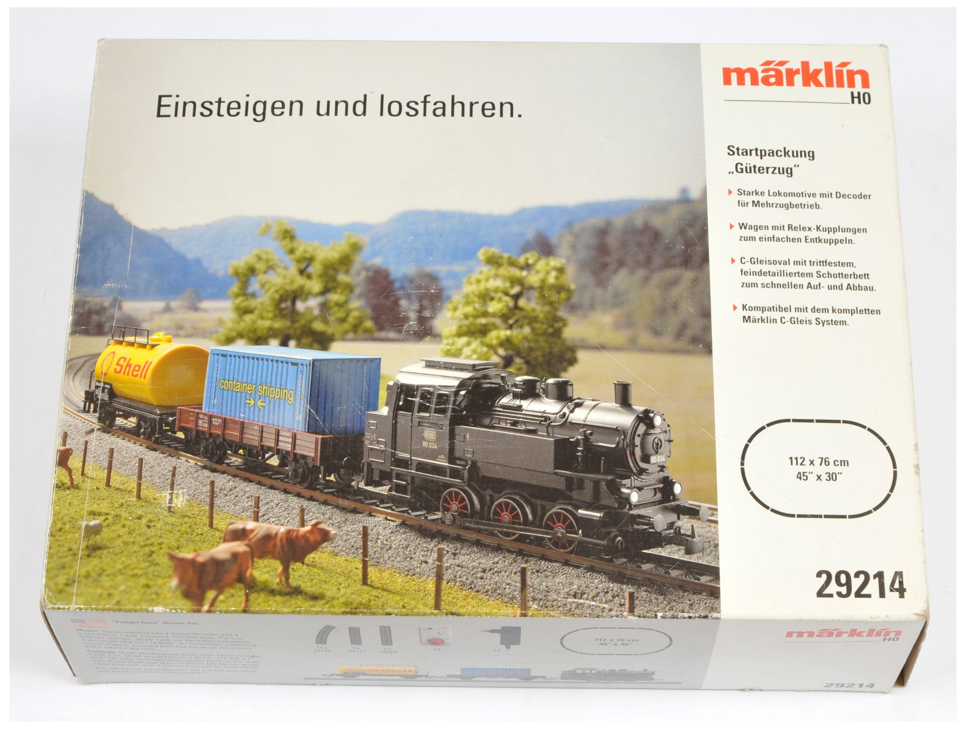 Marklin HO Gauge Ref 29214 Freight Starter Train Set