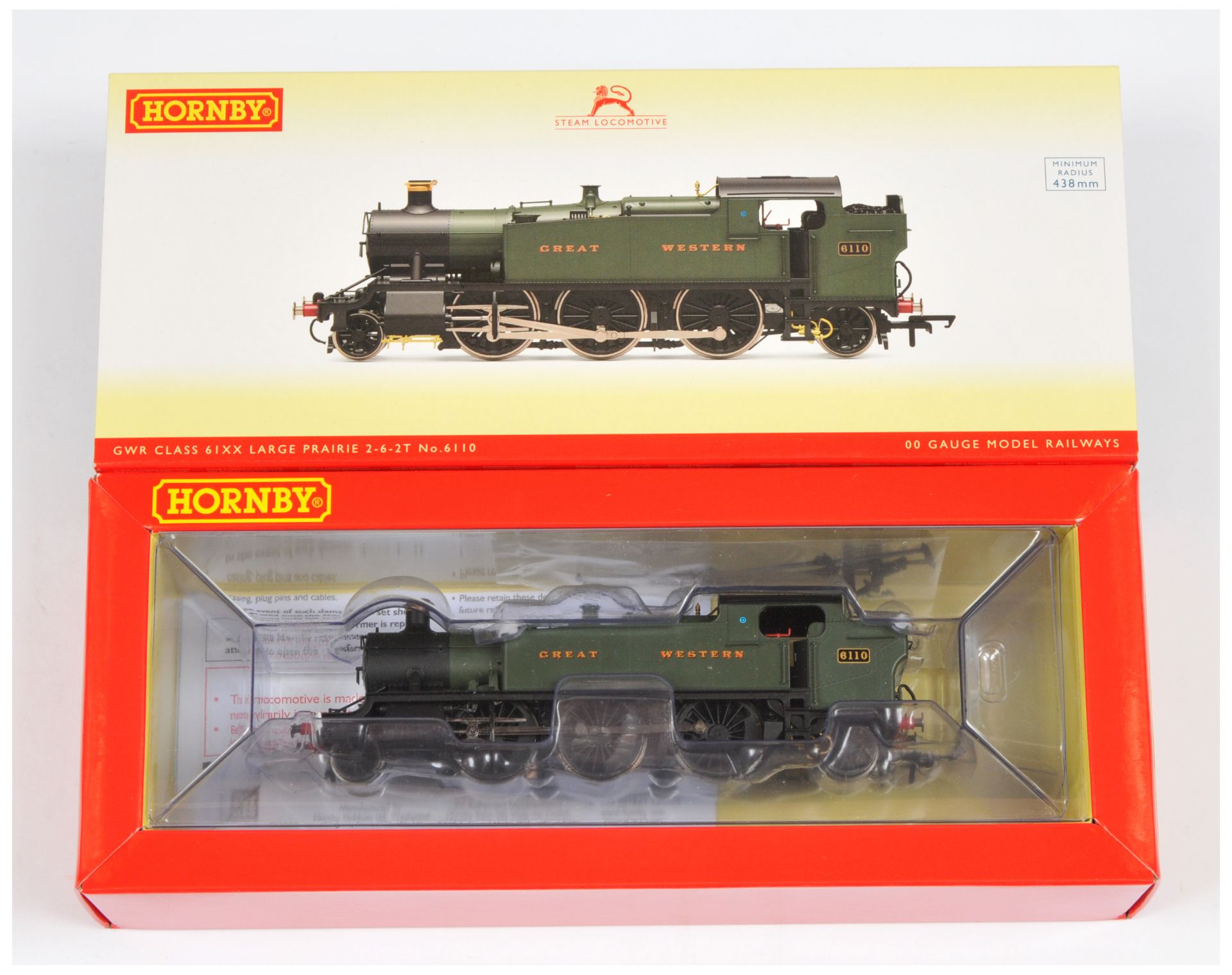 Hornby (China) R3721 2-6-2 GWR Class 61XX Large Prairie Steam Tank Locomotive No. 6110