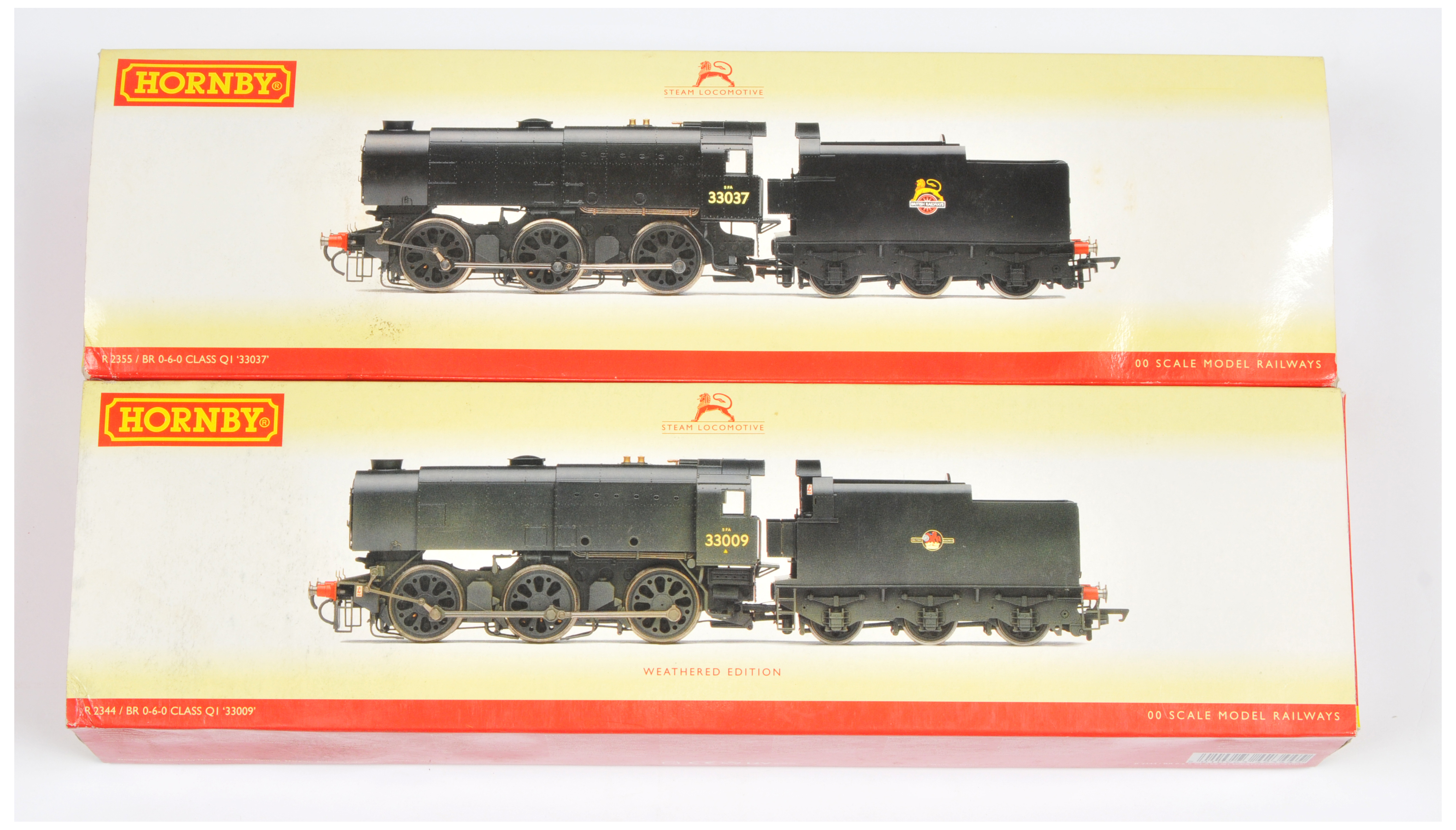 Hornby (China) pair of Q1 Class Steam Locomotives comprising of 
