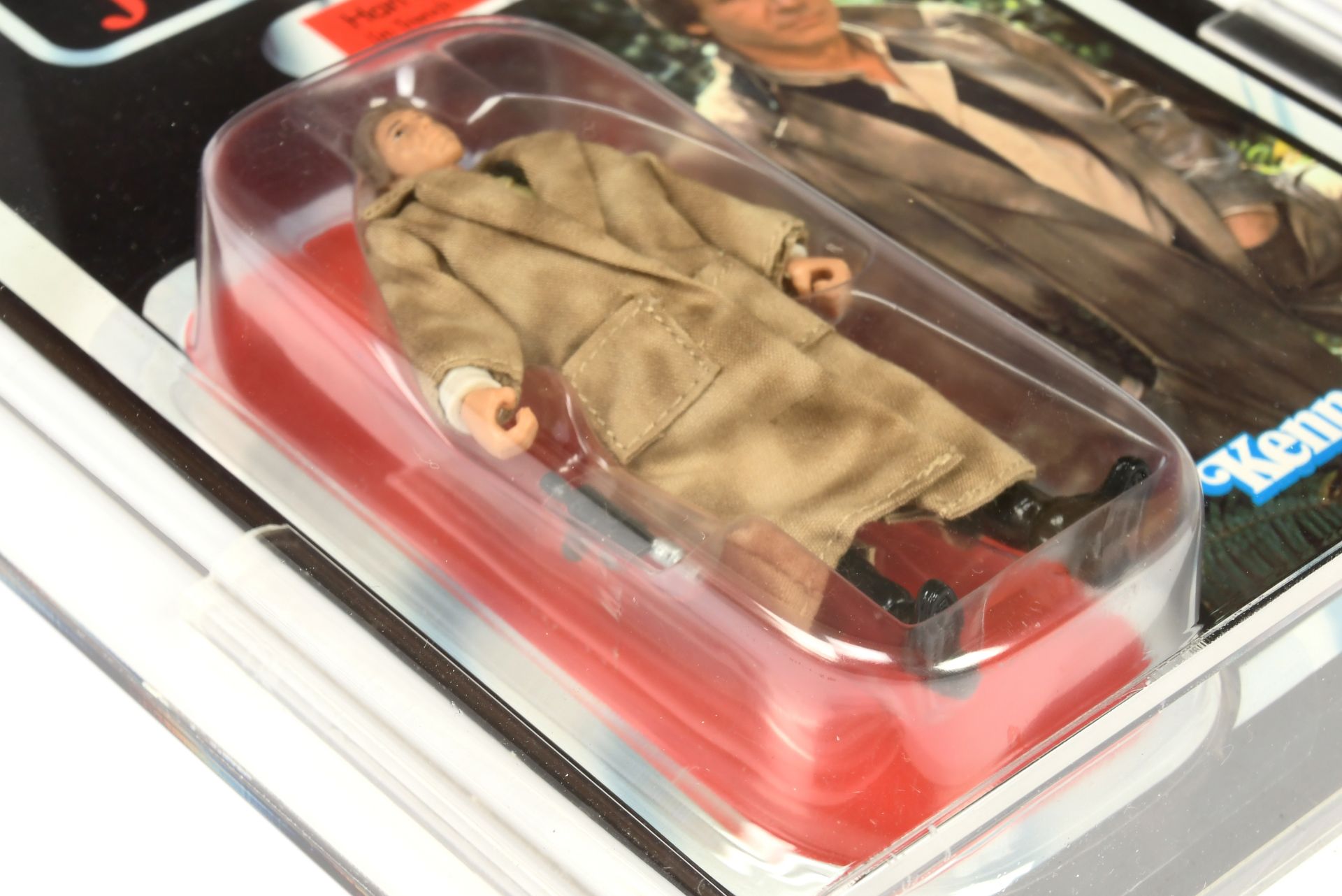 Hasbro Star Wars The Saga Collection Han Solo (In Trench Coat) AFA Graded 3 3/4 Action Figure - Image 3 of 5