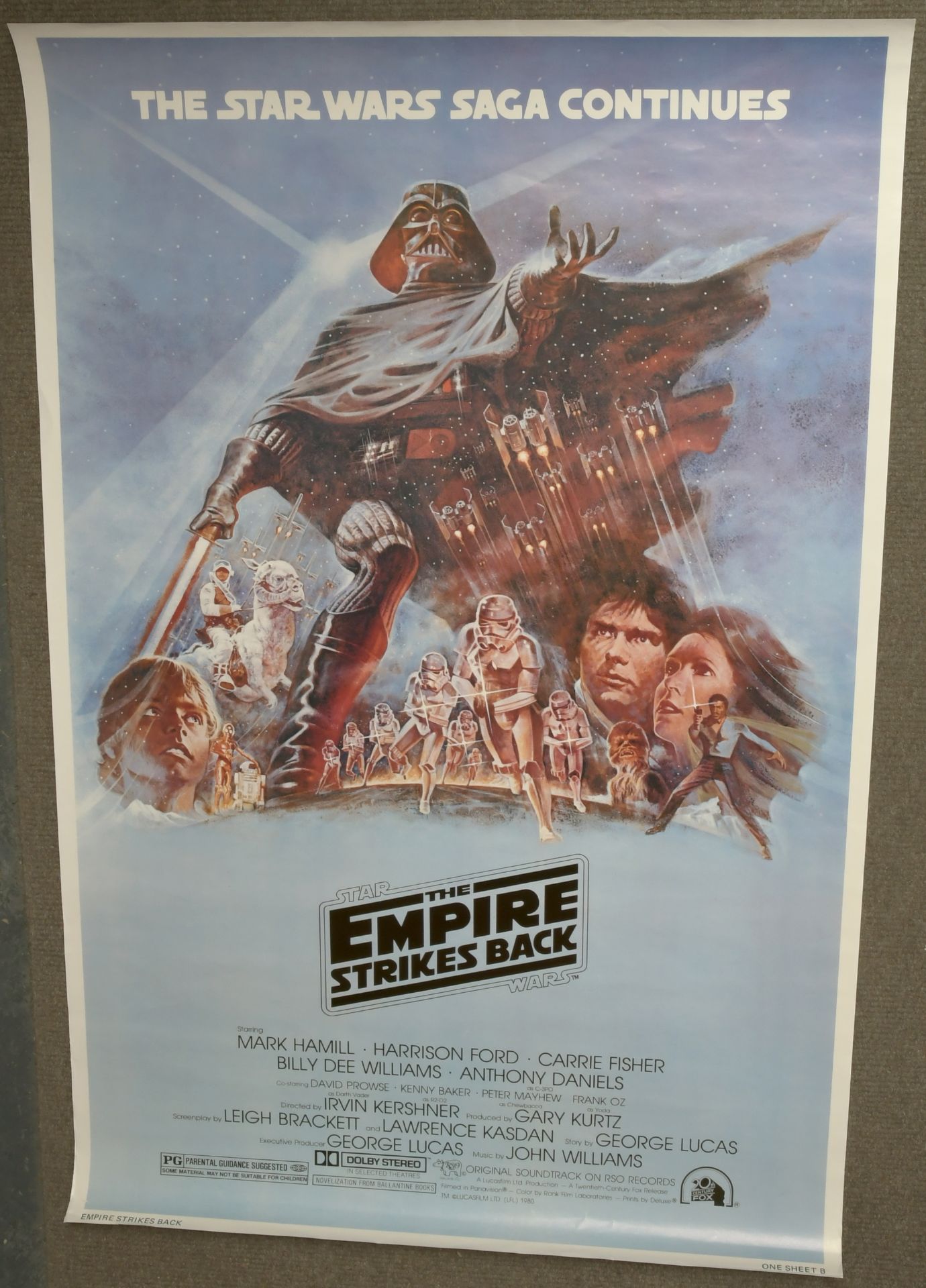 Star Wars: The Empire Strikes Back (1980) Film Poster. One Sheet. Style B - Bild 2 aus 5