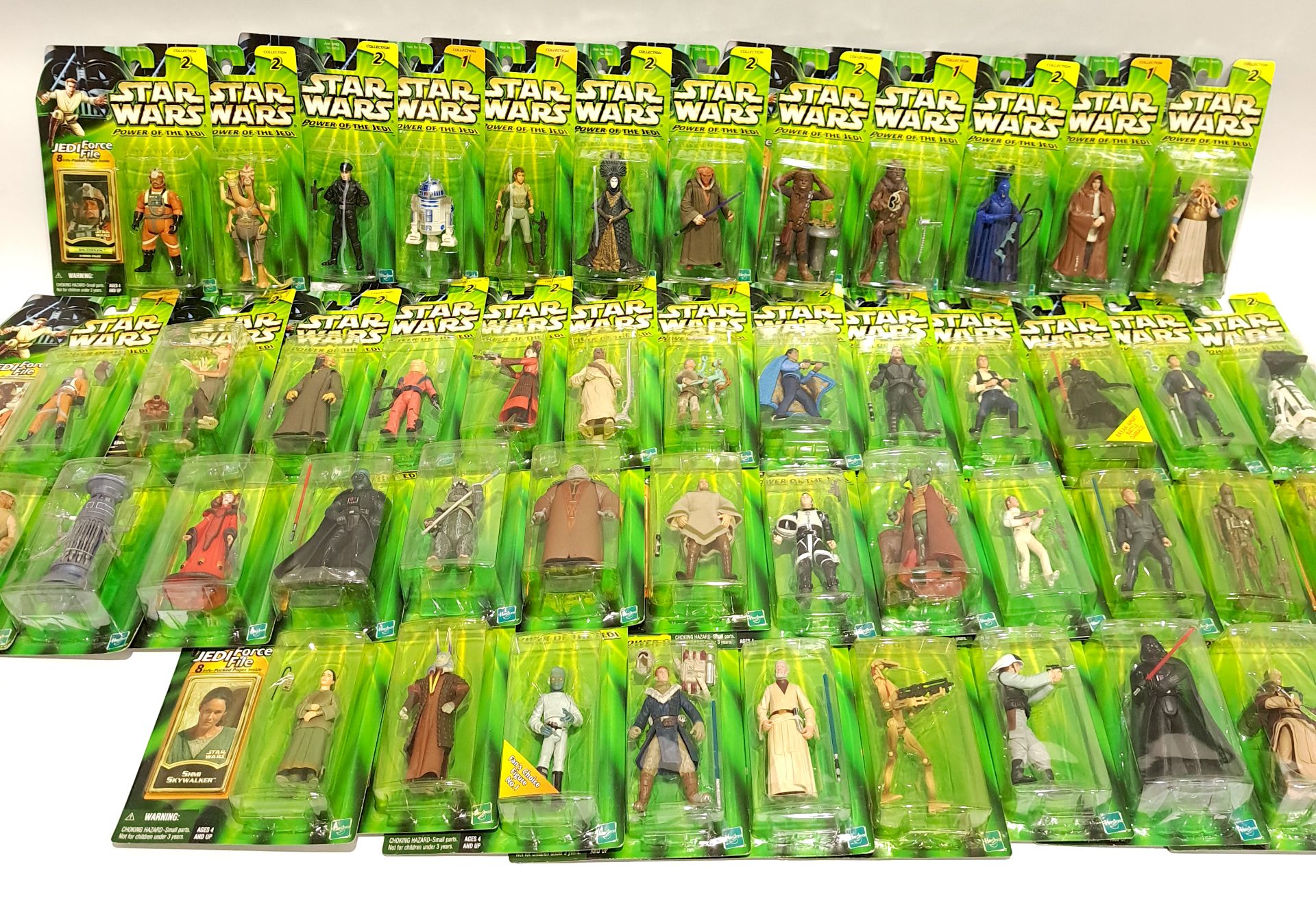 Quantity of Hasbro Star Wars Power of the Jedi Carded Action Figures