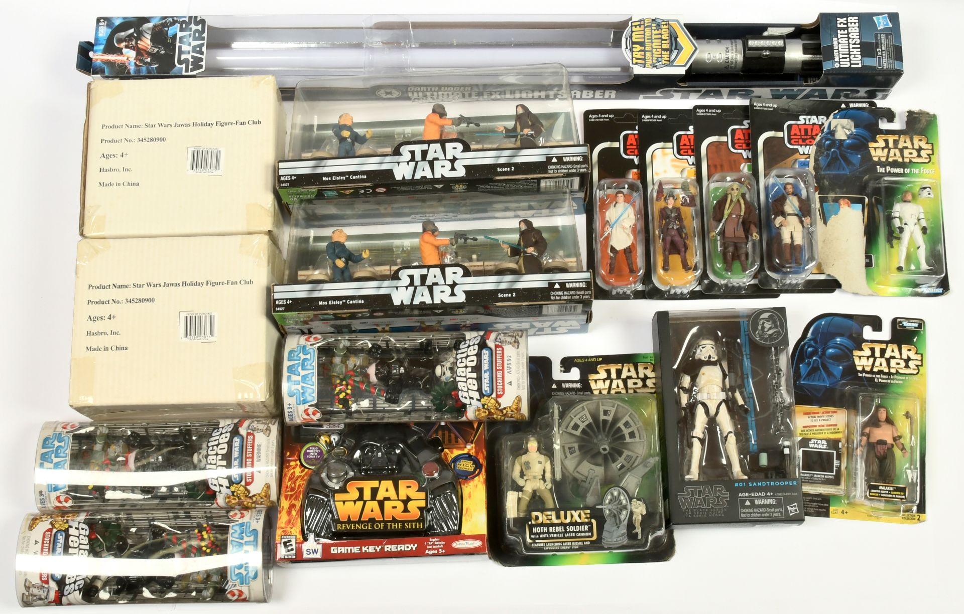 Hasbro Star Wars quantity of modern collectables