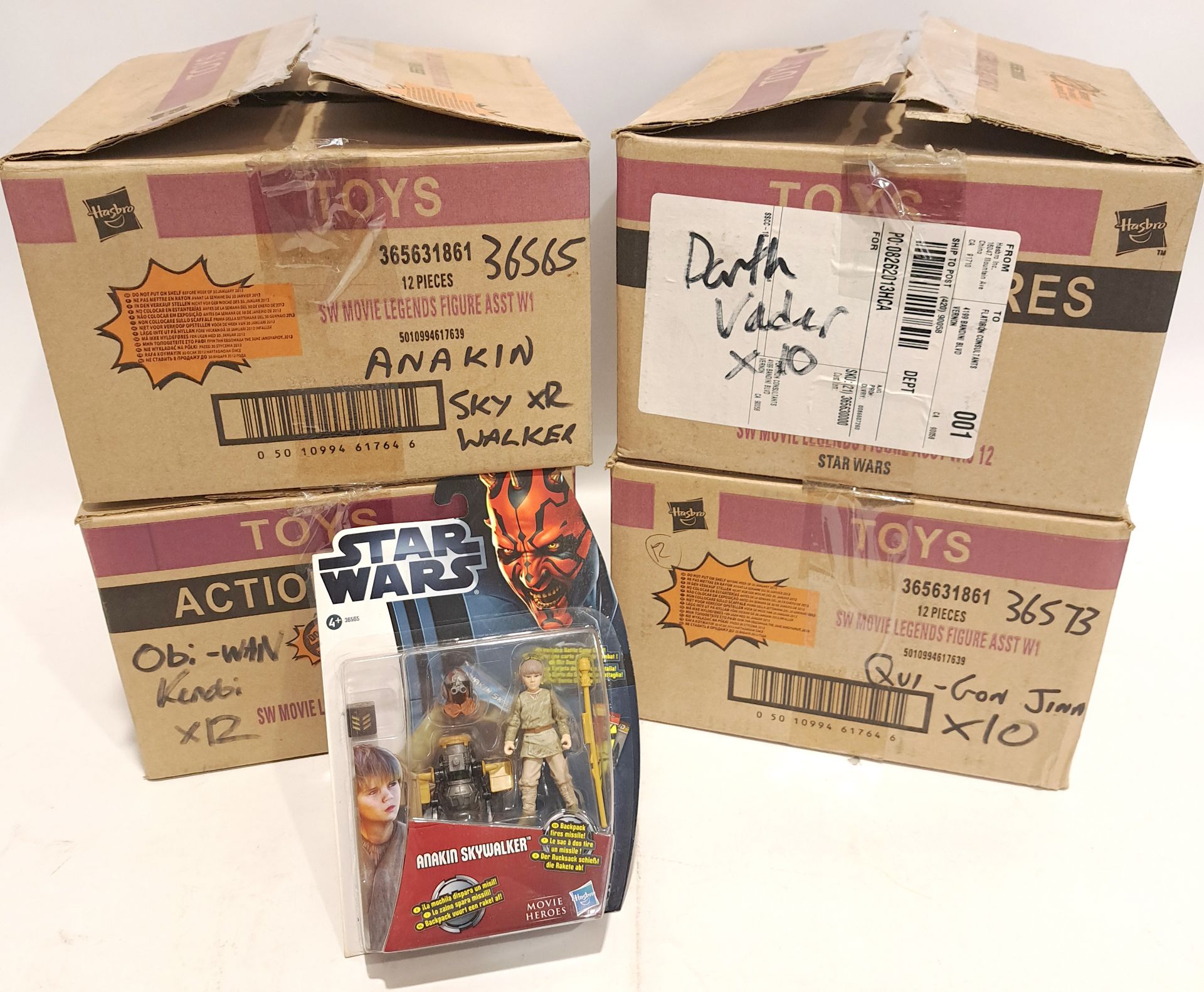 Hasbro Star Wars Movie Legends Action Figures within Trade Packaging x4
