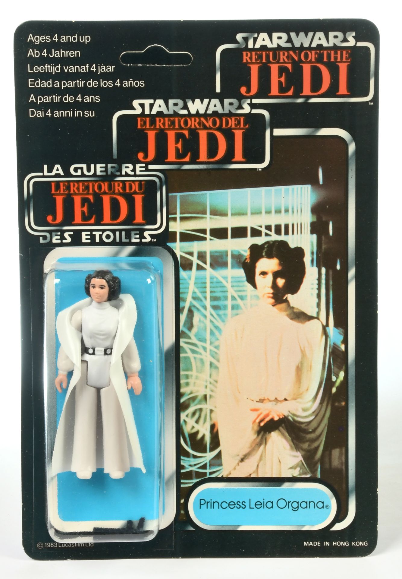 Palitoy Star Wars vintage Return of the Jedi Tri-Logo Princess Leia Organa 3 3/4" figure