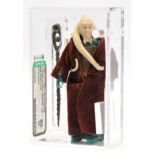 Lili Ledy Star Wars vintage Bib Fortuna Burgundy cape 3 3/4" figure, AFA Graded 80 NM,