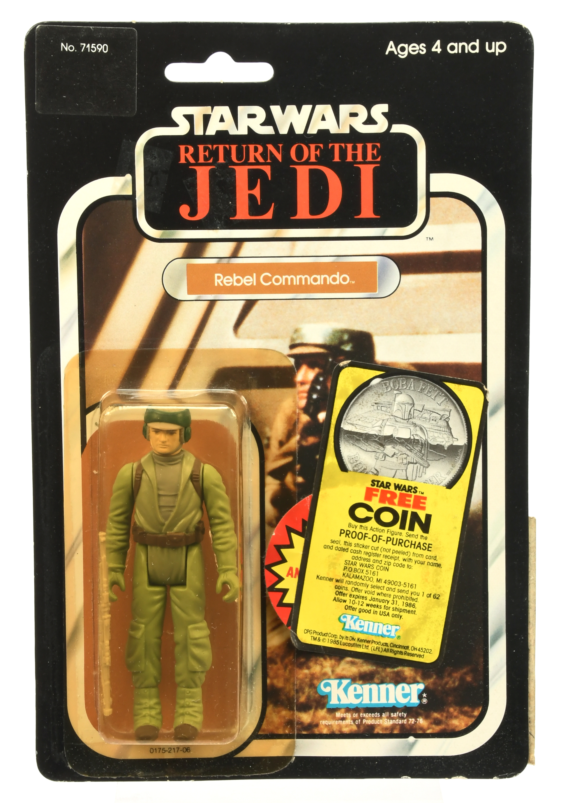 Kenner Star Wars vintage Return of the Jedi Rebel Commando 3 3/4" figure