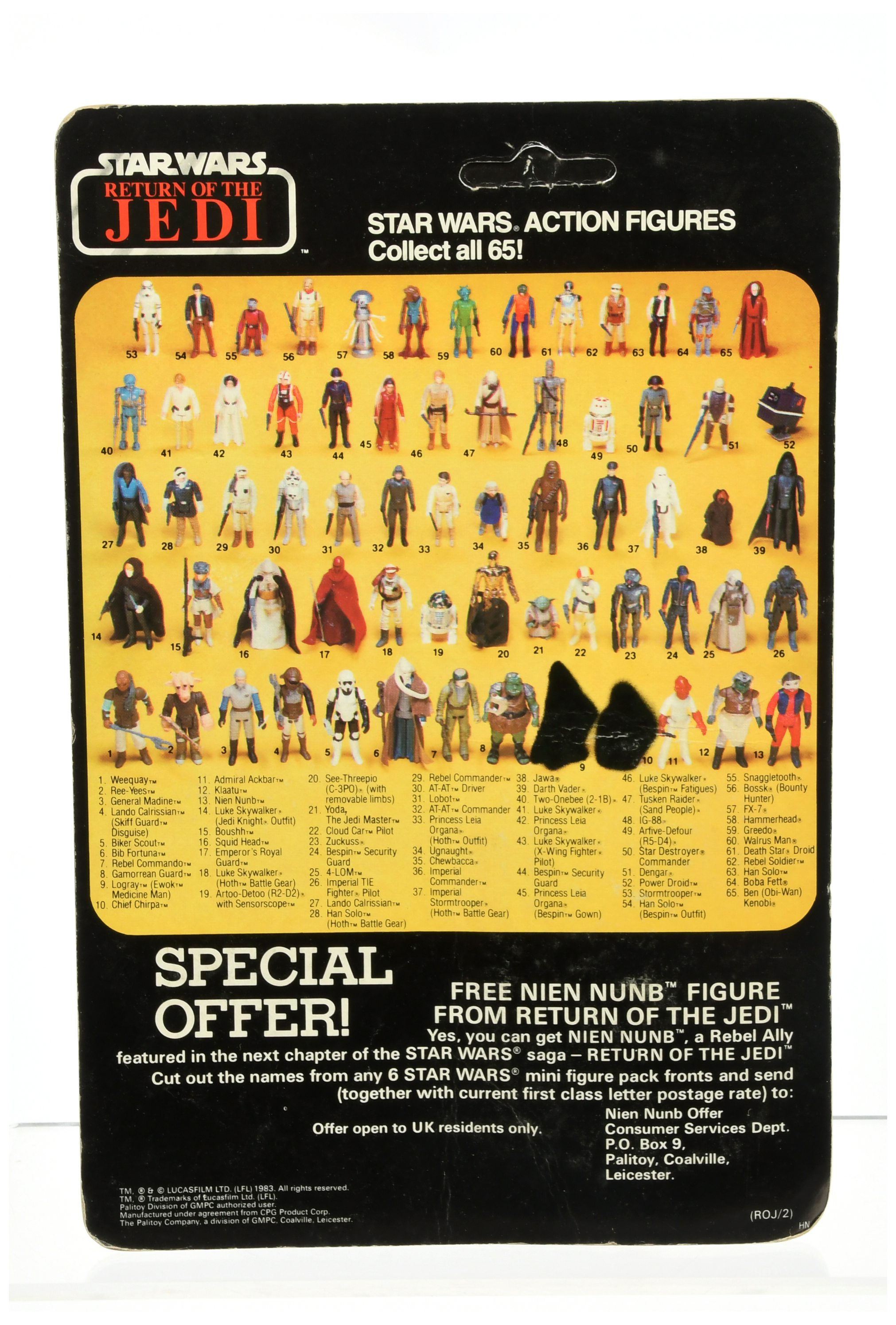 Palitoy Star Wars vintage Return of the Jedi Chief Chirpa 3 3/4" figure - Image 2 of 4