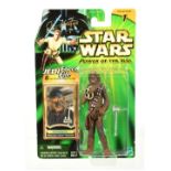 Hasbro Star Wars The Power of the Jedi Chewbacca 3 3/4" signed figure