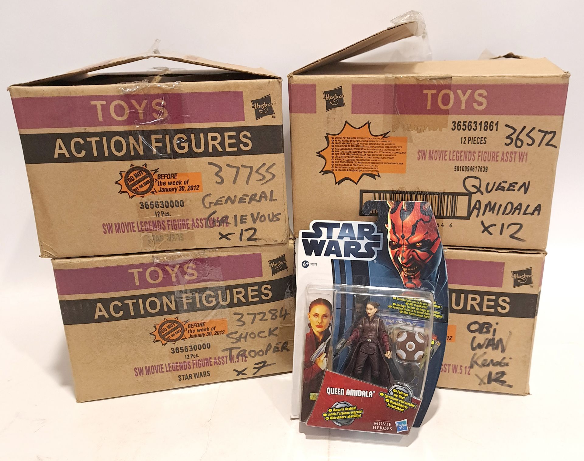 Hasbro Star Wars Movie Legends Action Figures within Trade Packaging x4