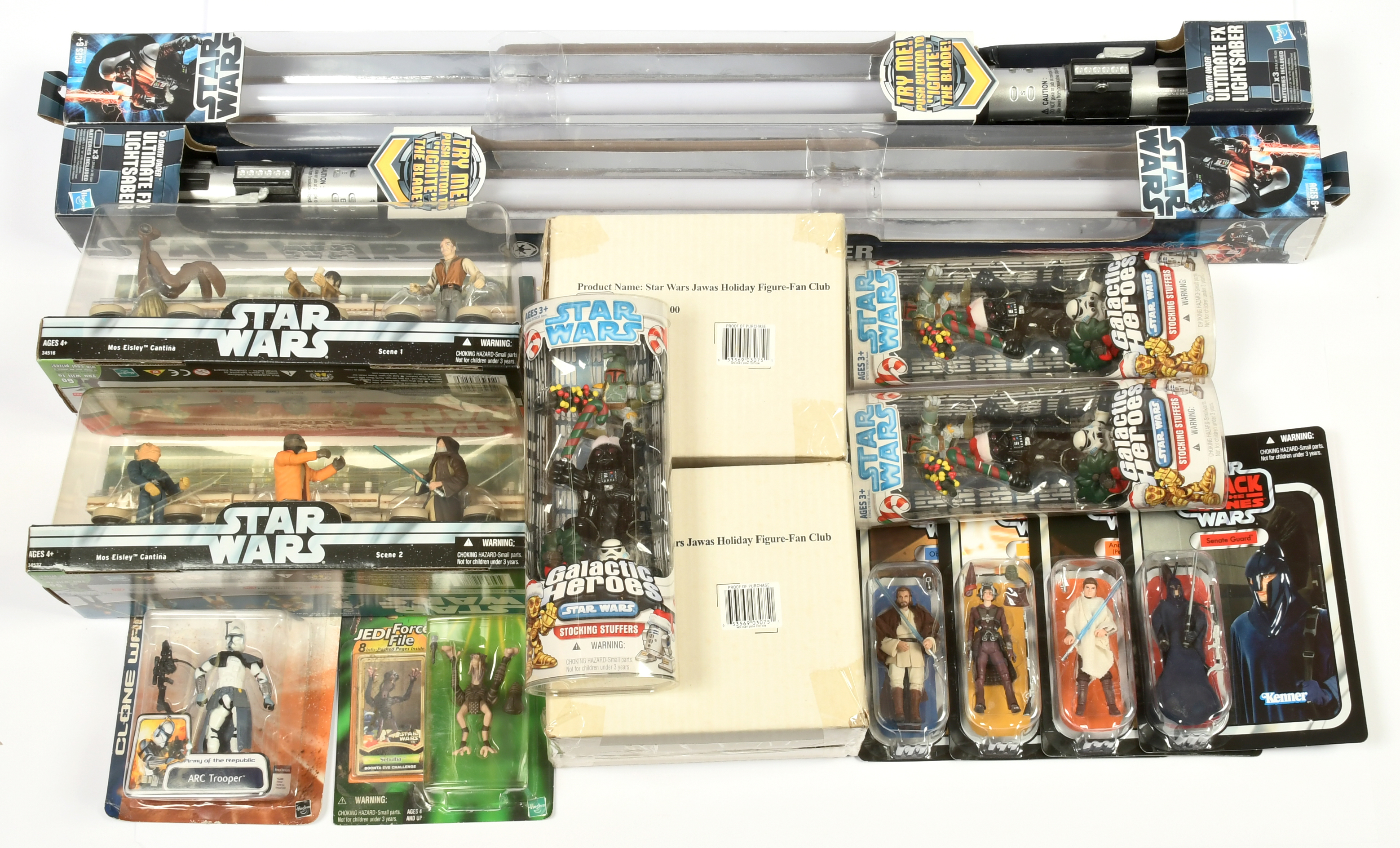 Hasbro Kenner Star Wars quantity of modern collectables