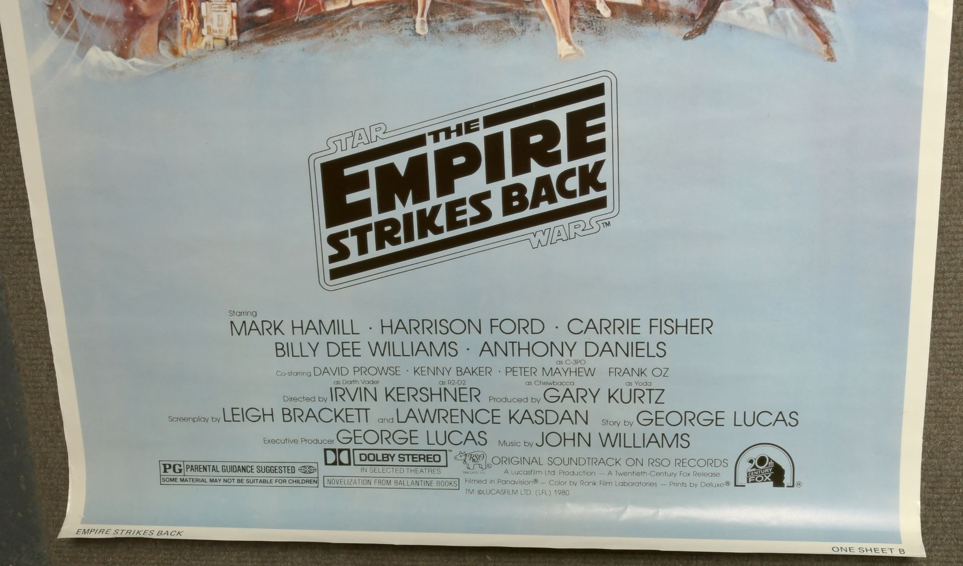 Star Wars: The Empire Strikes Back (1980) Film Poster. One Sheet. Style B - Bild 3 aus 5