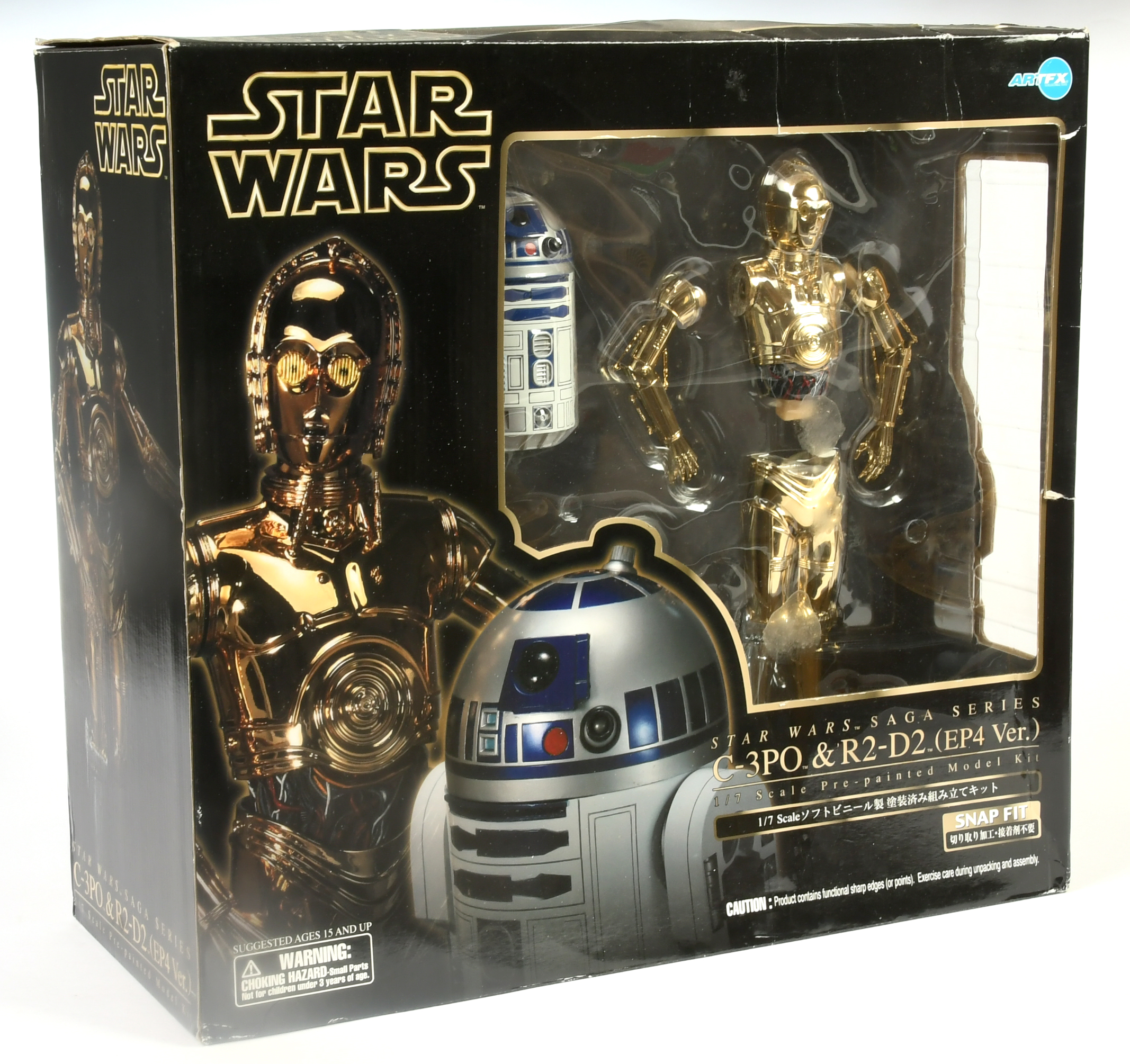 Kotobukiya ARTFX Star Wars C-3PO & R2-D2 EP4 version 1:7 scale pre-painted soft vinyl model kit s...