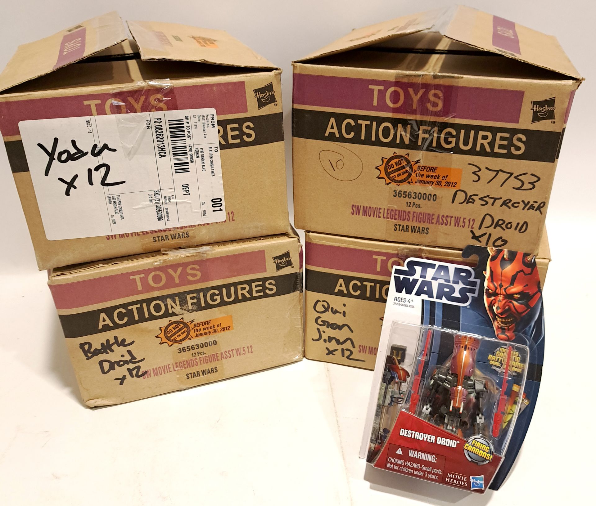 Hasbro Star Wars Movie Legends Action Figures within Trade Boxes x4