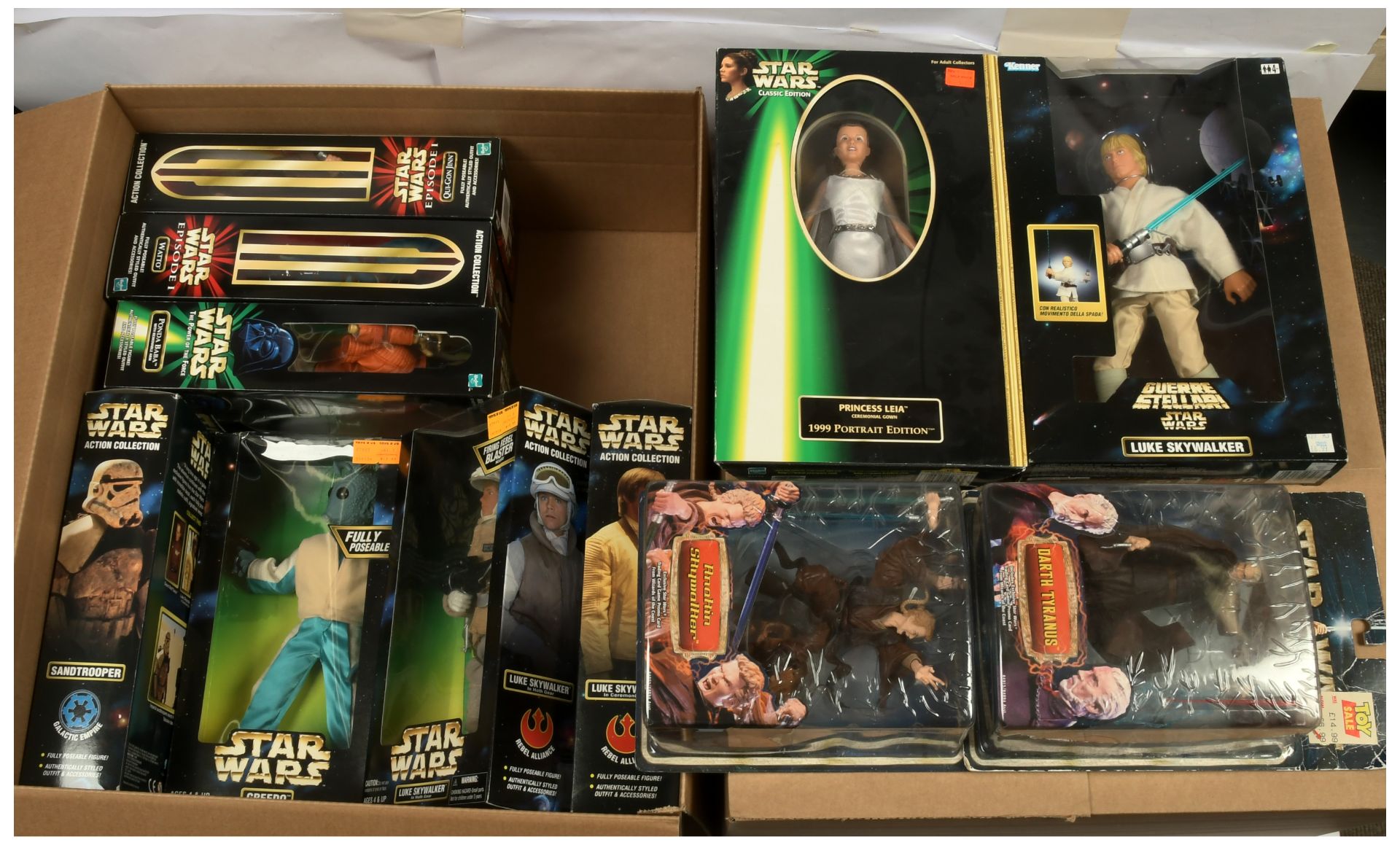 Kenner Star Wars Unleashed and 12" figures x 11