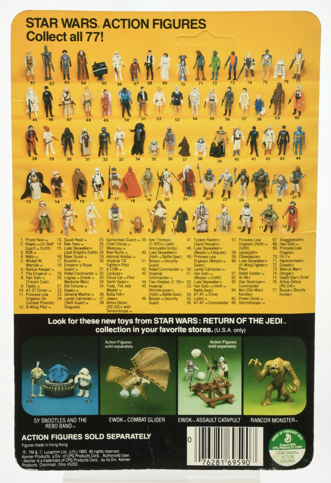 Kenner Star Wars vintage Return of the Jedi Rancor Keeper 3 3/4" figure - Image 2 of 4