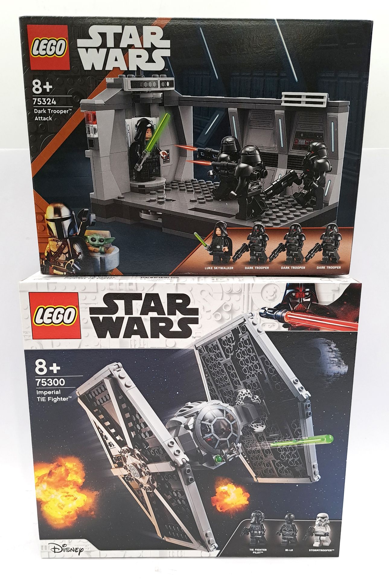 Lego Star Wars Imperial TIE Fighter #75300 & Dark Trooper Attack #75324