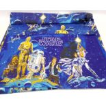 Star Wars 1977 Fitted Polyester Cotton Blend Twin Bed Blanket and Pillow Case.