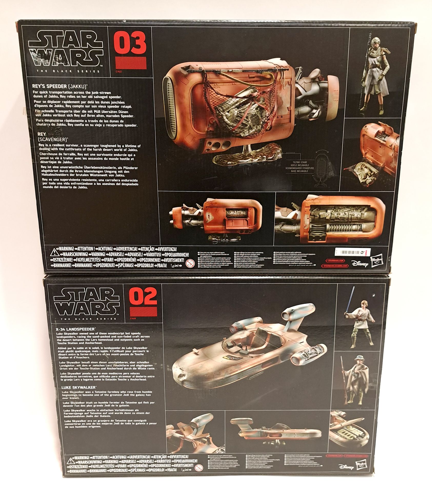 Hasbro Star Wars The Black Series Rey's Speeder (Jakku) & Luke Skywalker's X-34 Landspeeder - Bild 2 aus 2