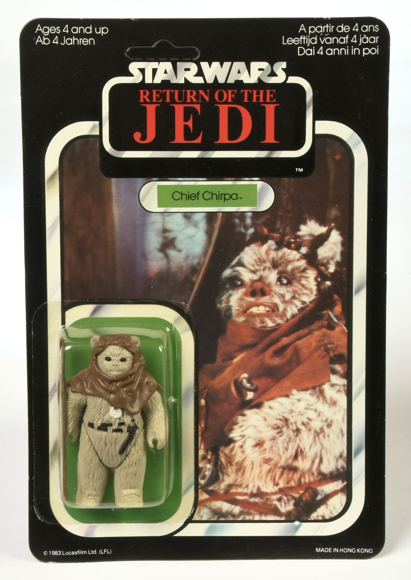 Palitoy Star Wars vintage Return of the Jedi Chief Chirpa 3 3/4" figure