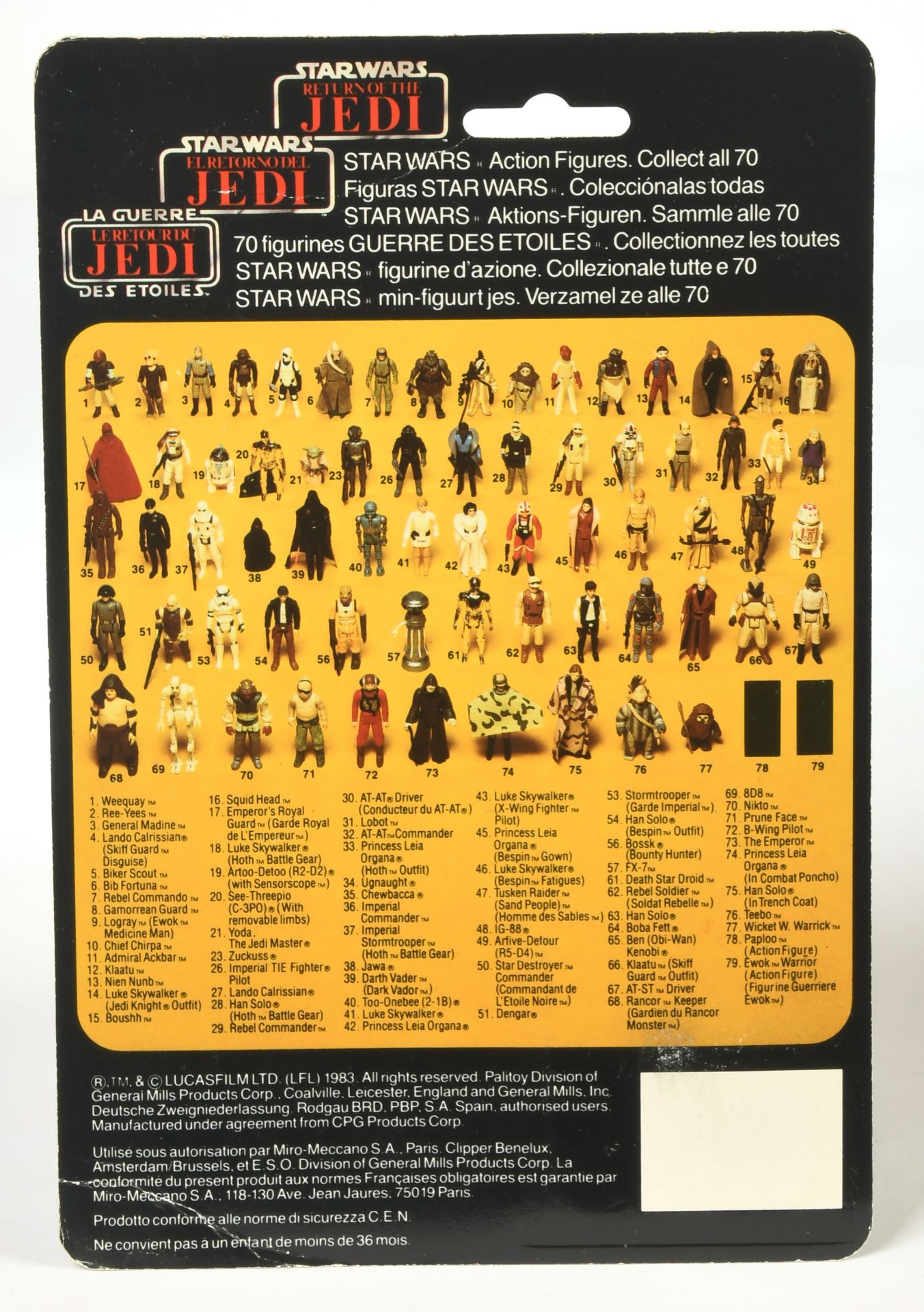 Palitoy Star Wars vintage Return of the Jedi Tri-Logo Rebel Commando 3 3/4" figure - Bild 2 aus 2
