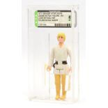 Kenner Star Wars vintage Luke Skywalker DT sabre 3 3/4" figure, AFA Graded 85 NM+