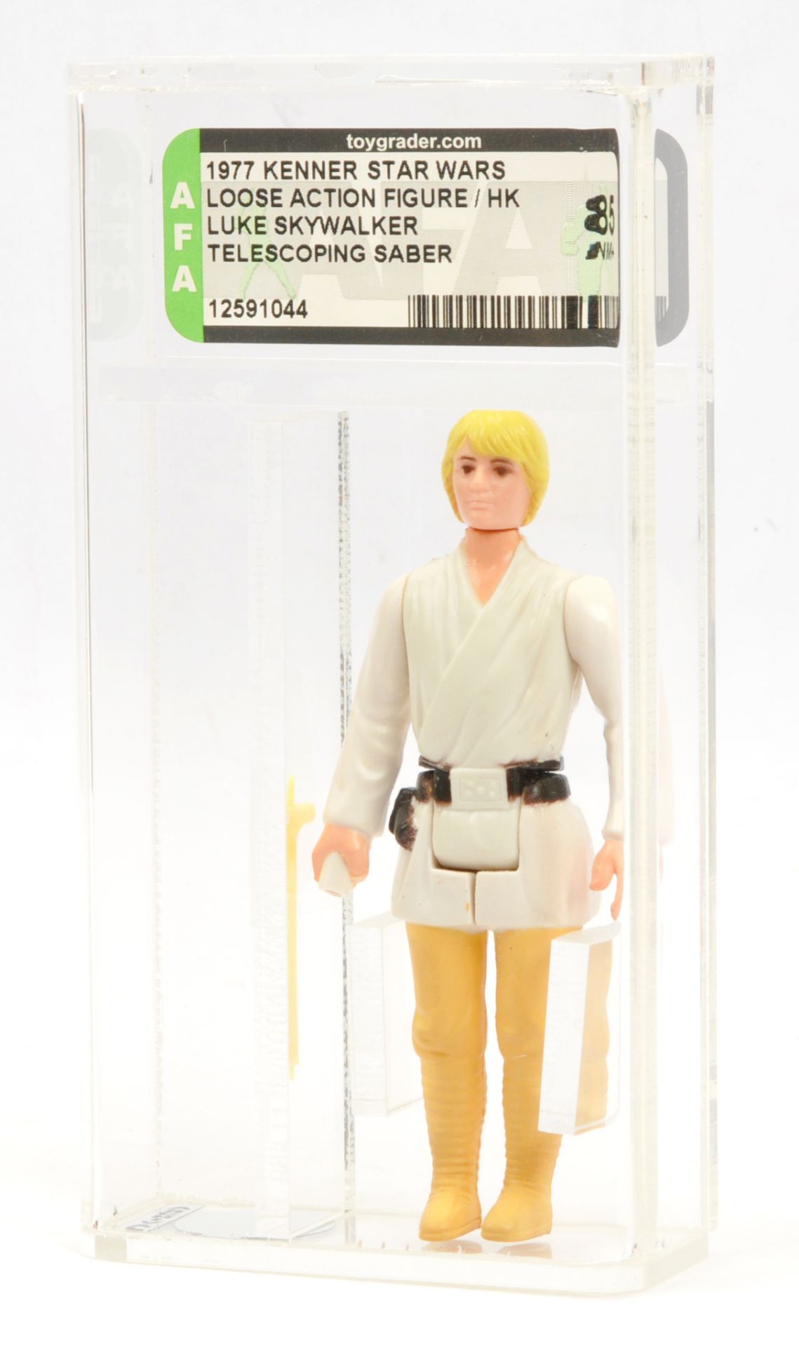 Kenner Star Wars vintage Luke Skywalker DT sabre 3 3/4" figure, AFA Graded 85 NM+