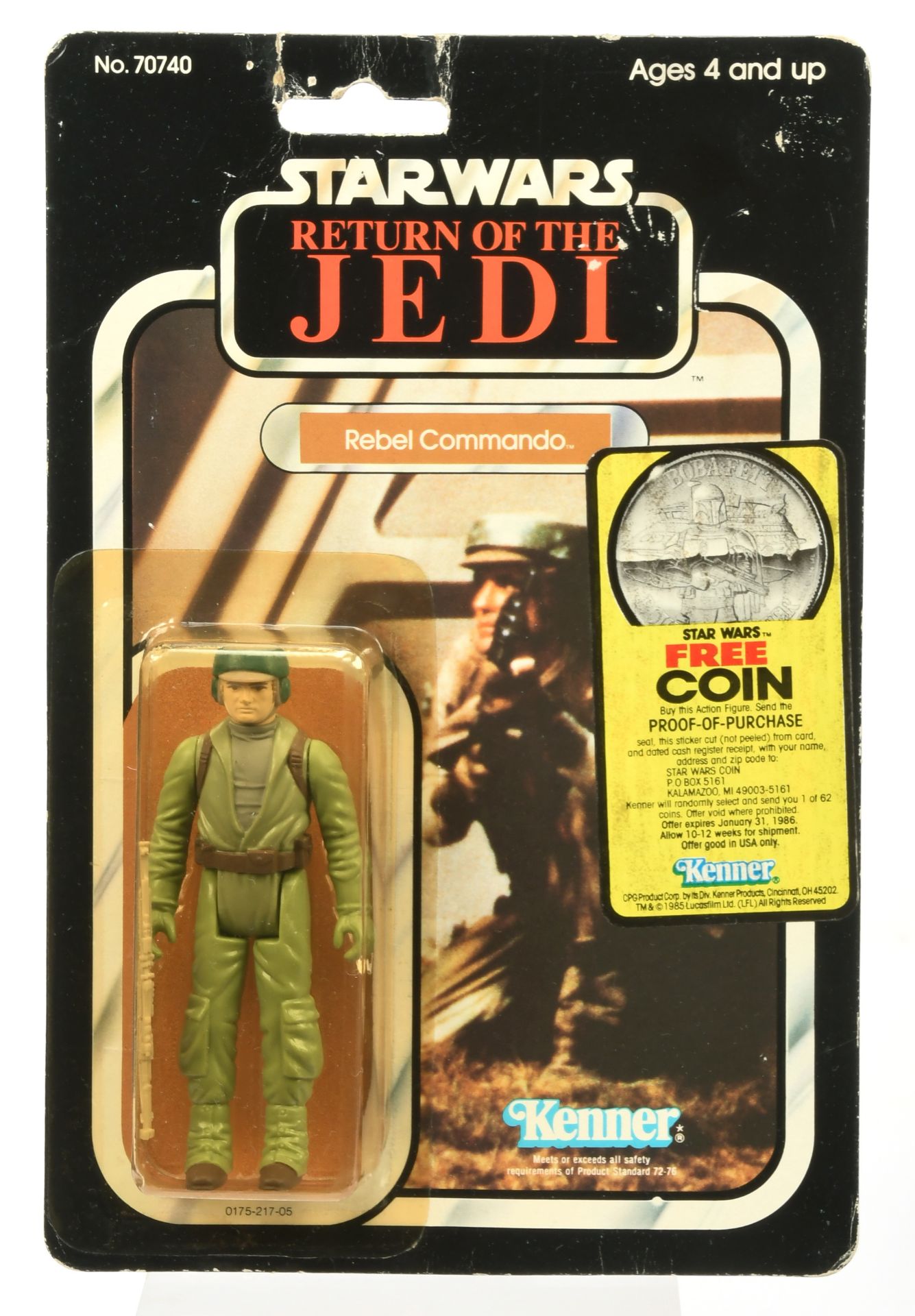 Kenner Star Wars vintage Return of the Jedi Rebel Commando 3 3/4" figure