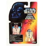 Kenner Star Wars The Power of the Force 2 Orange R2-D2 3 3/4" signed figure