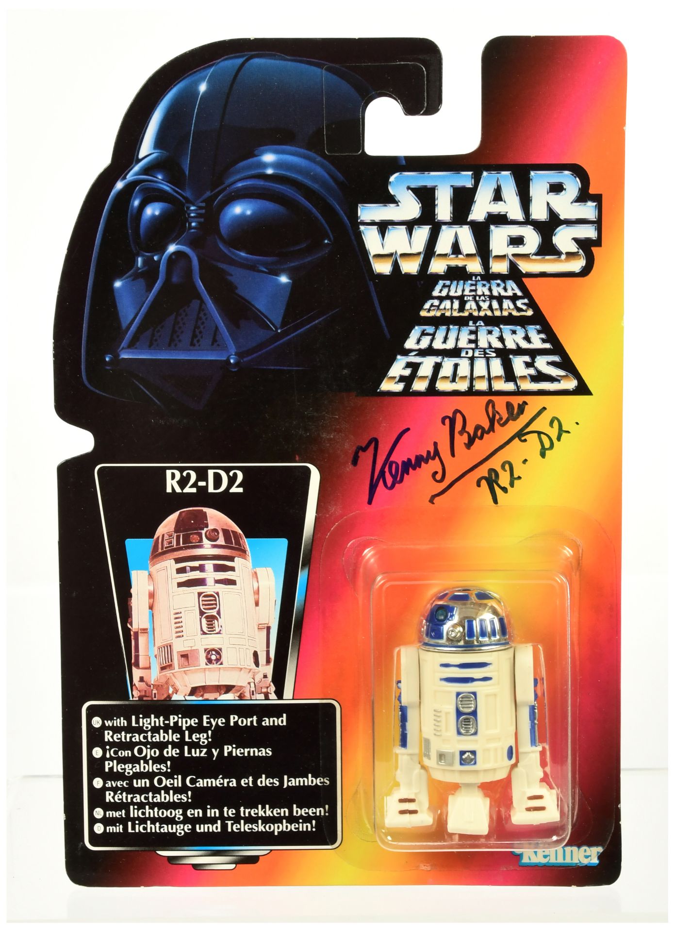 Kenner Star Wars The Power of the Force 2 Orange R2-D2 3 3/4" signed figure