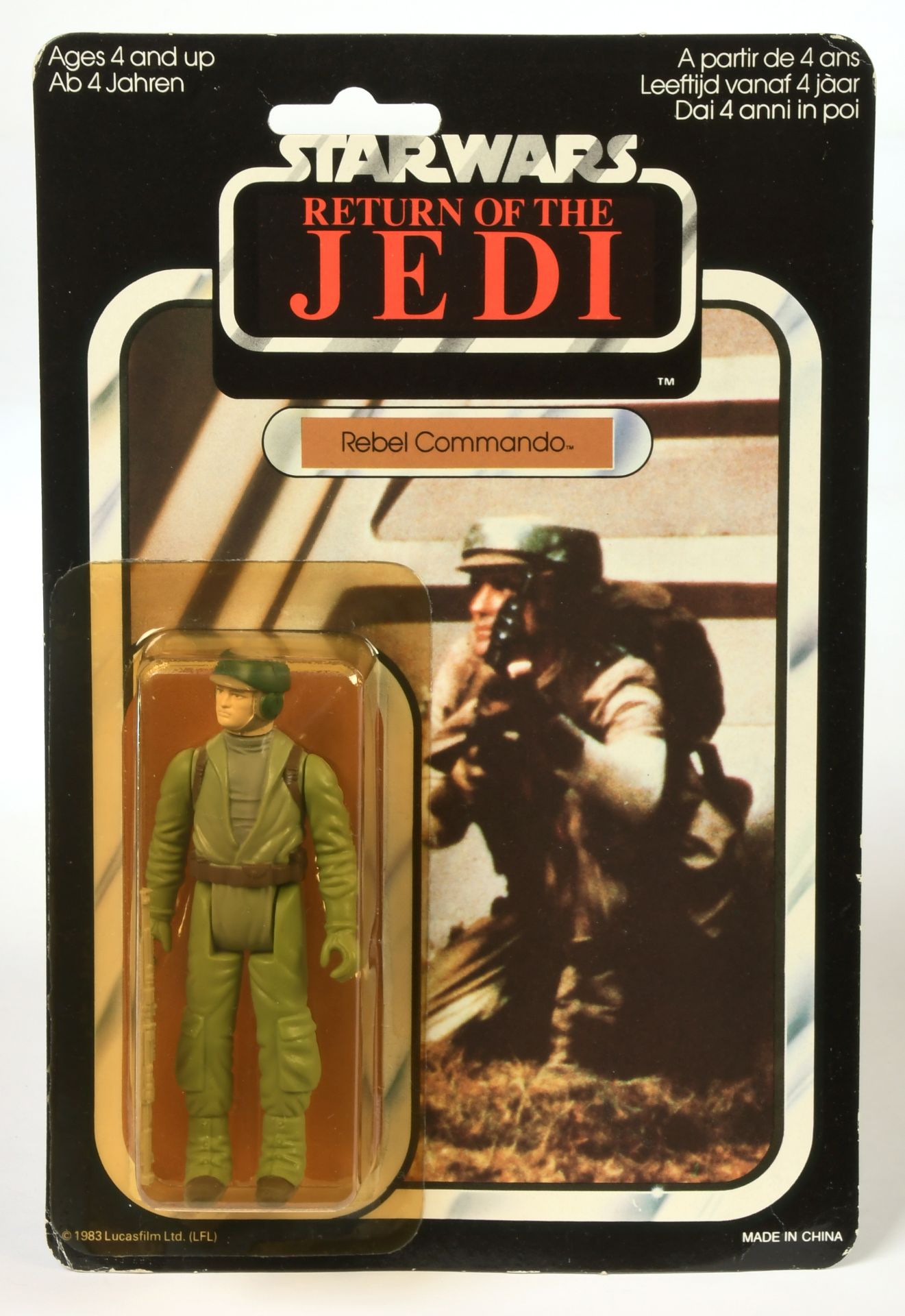 Palitoy Star Wars vintage Return of the Jedi Rebel Commando 3 3/4" figure