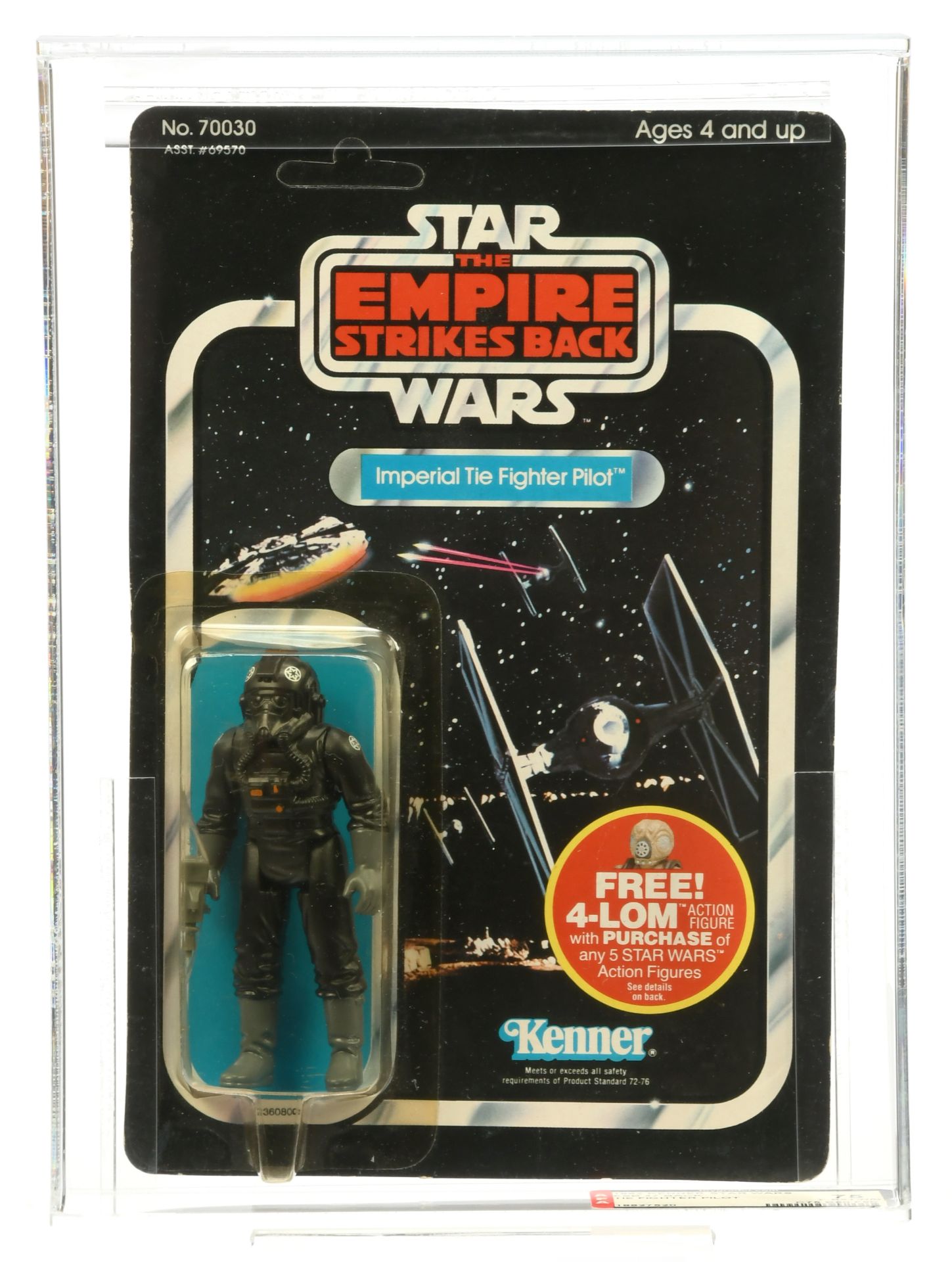 Kenner Star Wars The Empire Strikes Back Imperial TIE Fighter Pilot 3 3/4" Vintage Graded Figure